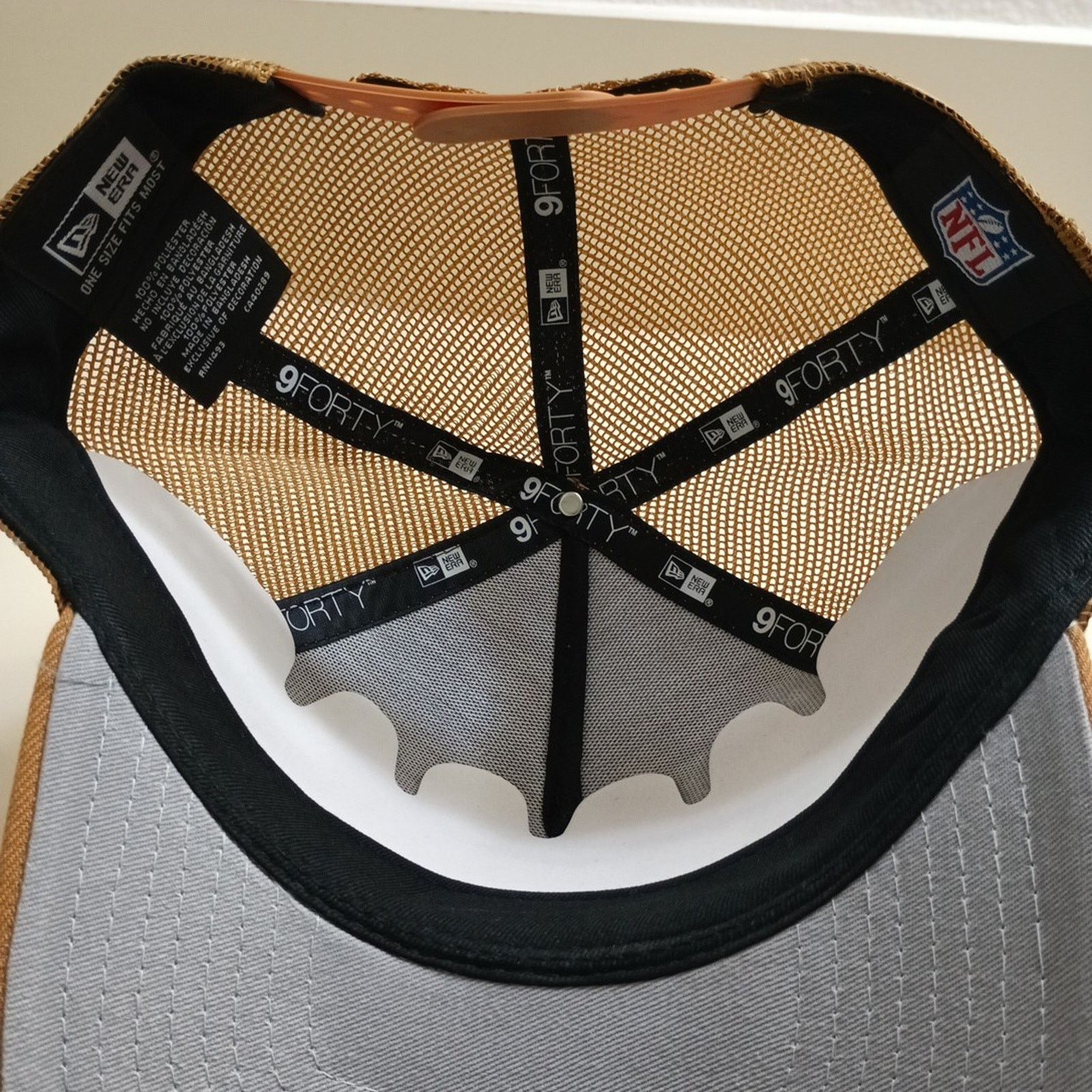 New Era Dallas Cowboys New Era 9Forty Adjustable Trucker Hat Brown Size ONE SIZE - 5 Thumbnail