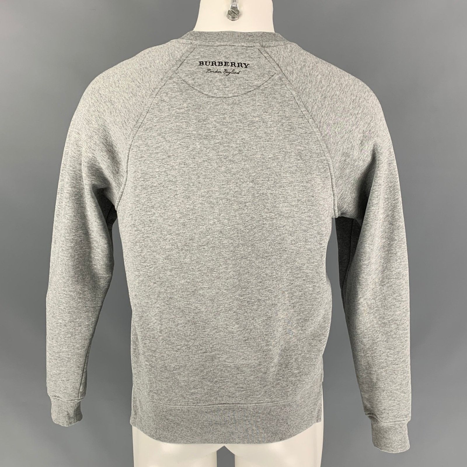 Burberry S Grey Graphic Cotton / Polyester Crew-Neck Sweatshirt Size US S / EU 44-46 / 1 - 6 Thumbnail