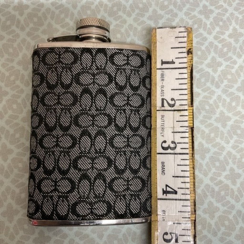 Coach Vintage Coach Black Canvas Stainless Steel Flask 5oz Size ONE SIZE - 2 Thumbnail