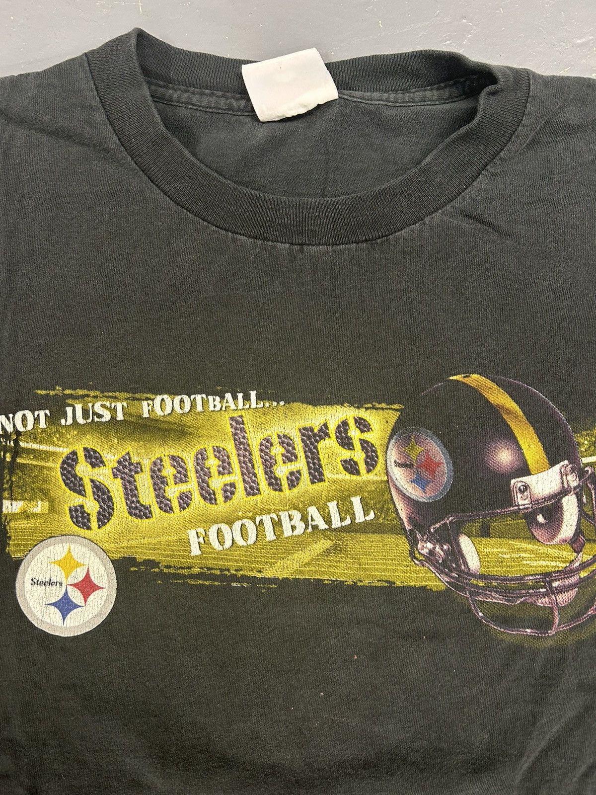 NFL Crazy Vintage Y2K Pittsburgh Steelers Black NFL Tee Shirt Size US XL / EU 56 / 4 - 2 Thumbnail