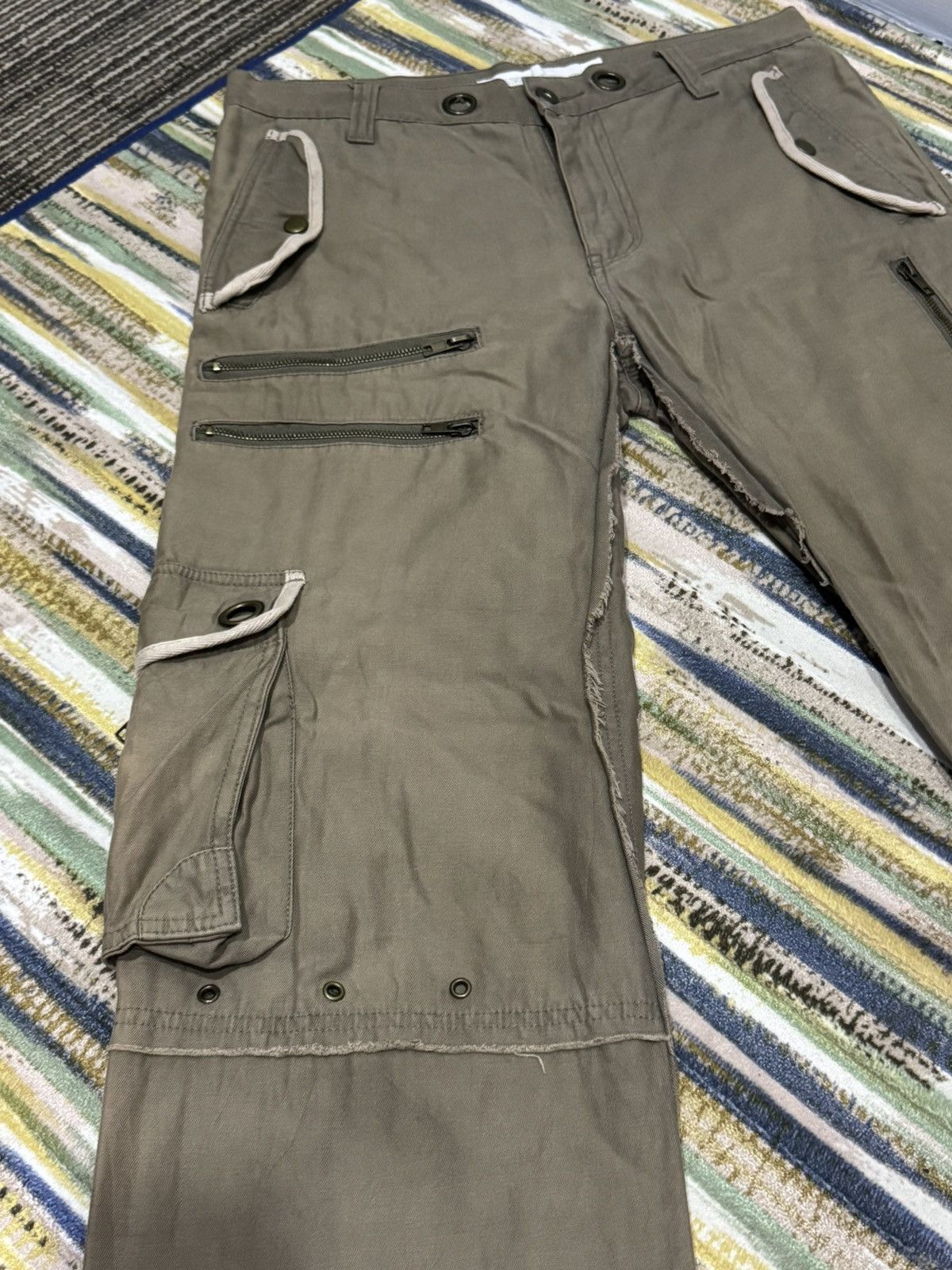 Japanese Brand × Seditionaries Clonedevgru Japanese Brand Cargo Plaid Loose Pants Size US 32 / EU 48 - 3 Thumbnail