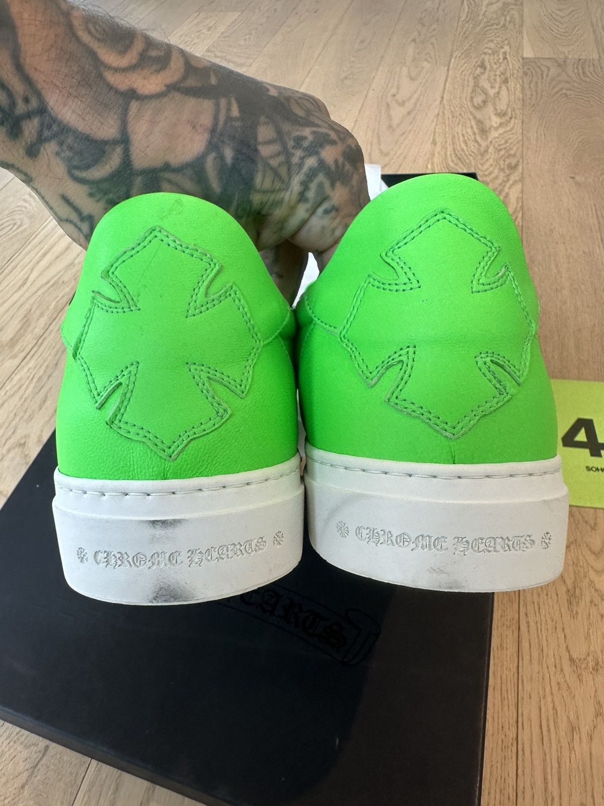 Chrome Hearts CHROME HEARTS NEW US13 eu46 SNEAKERS SLIP ONS Shoes PATCH Size US 13 / EU 46 - 8 Thumbnail