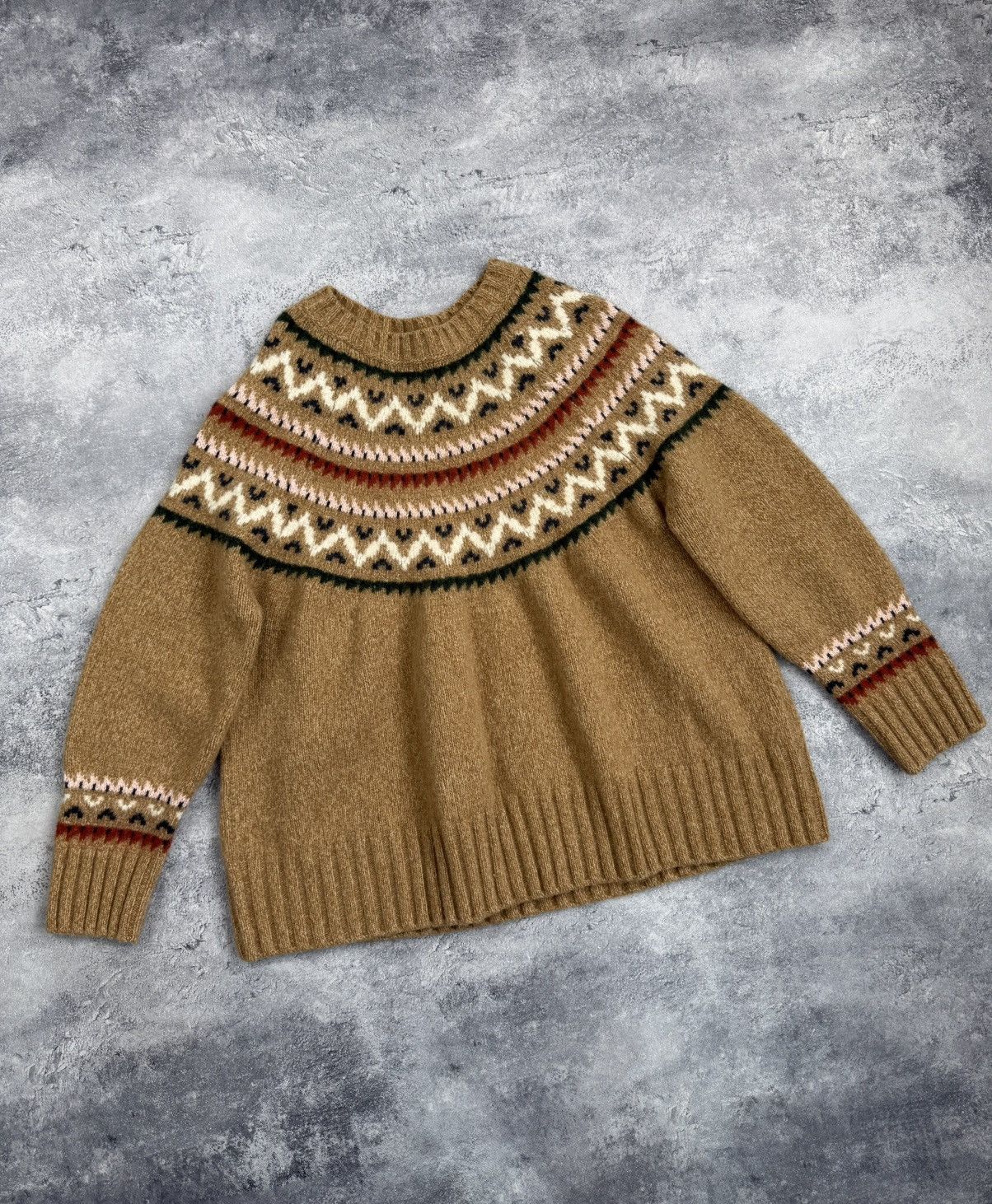 Barbour Barbour Wool Knit Sweater Fair Isle Nordic Women’s Size XL / US 12-14 / IT 48-50 - 4 Thumbnail