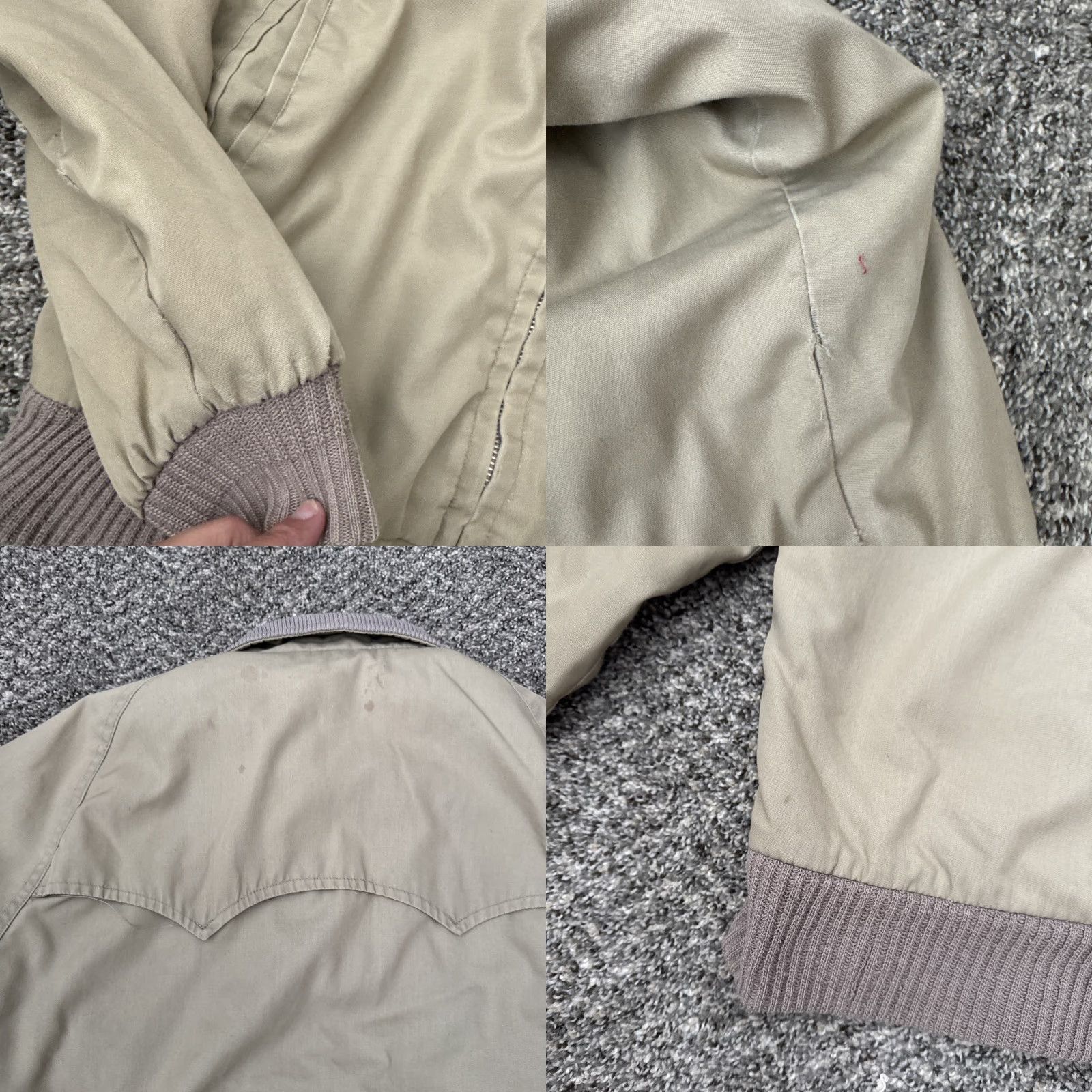 Vintage Vintage West Wind Jacket Coat Mens L Tan Cotton Blend Lined 70s 80s USA Ranch Casual Coat Winter Fall Spring Sound USA Men Lup Size US L / EU 52-54 / 3 - 9 Thumbnail