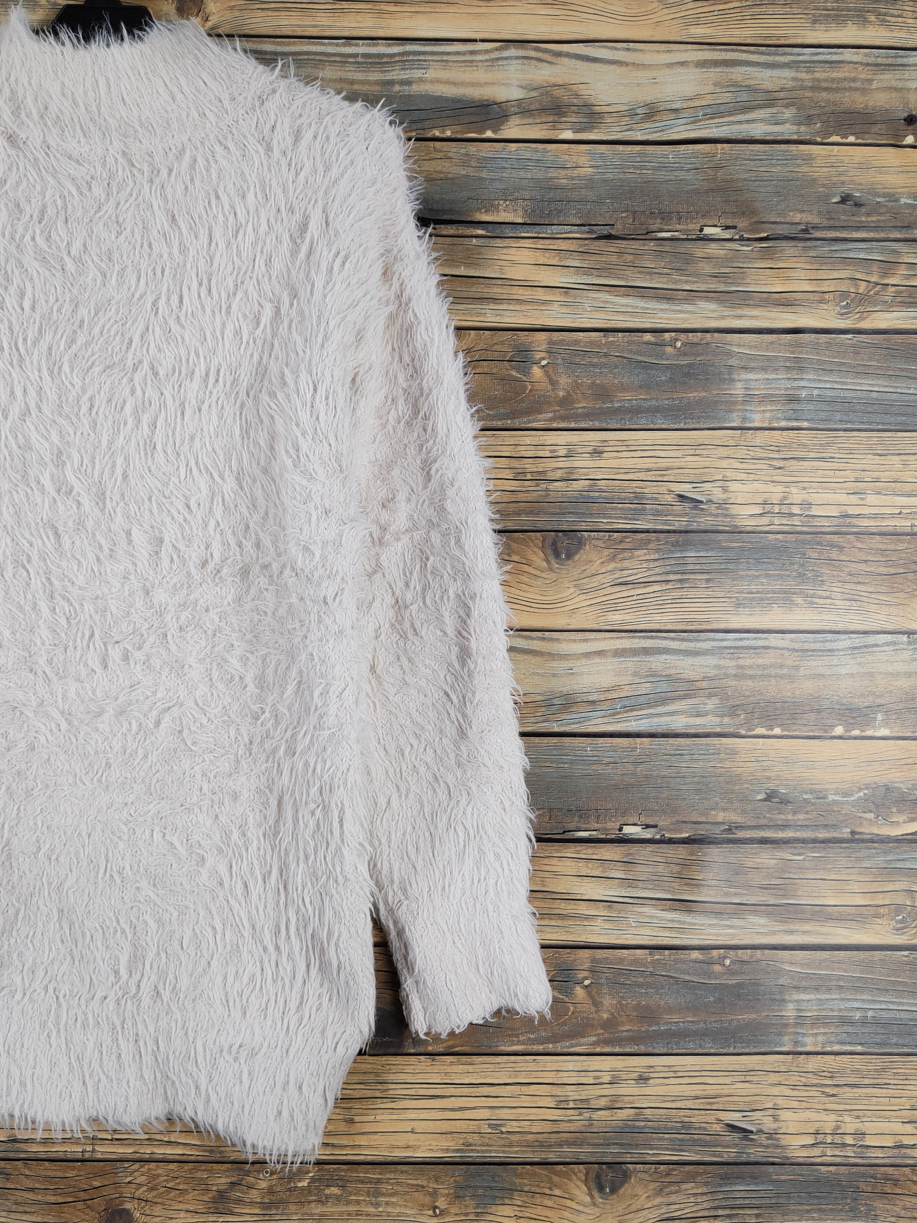 GU × Vintage GU Beige Shag Shaggy Fur Mohair Knitwear #W1945 Size M / US 6-8 / IT 42-44 - 9 Thumbnail