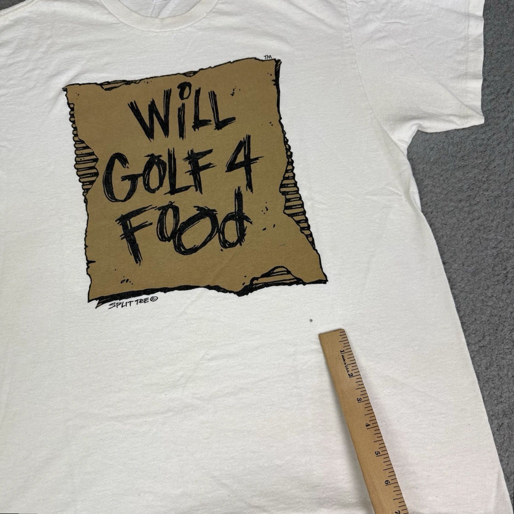 Delta VINTAGE Delta Golf T-Shirt Mens L White Stitch Parody Shirt Size US L / EU 52-54 / 3 - 6 Thumbnail