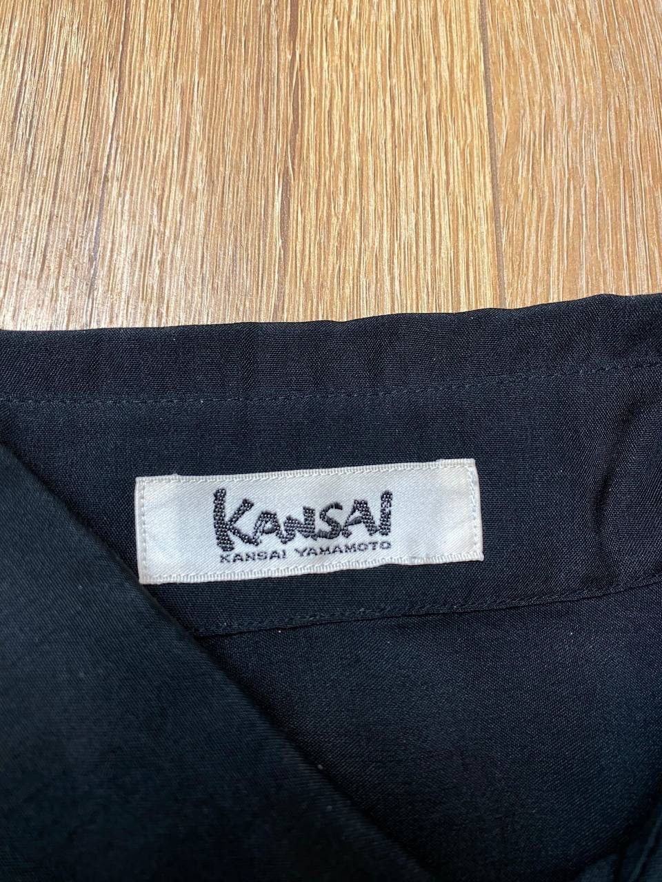 Japanese Brand × Kansai Yamamoto × Vintage Vintage 1980’s Kansai Yamamoto Angel Artwork Dress Shirt Size US L / EU 52-54 / 3 - 4 Thumbnail