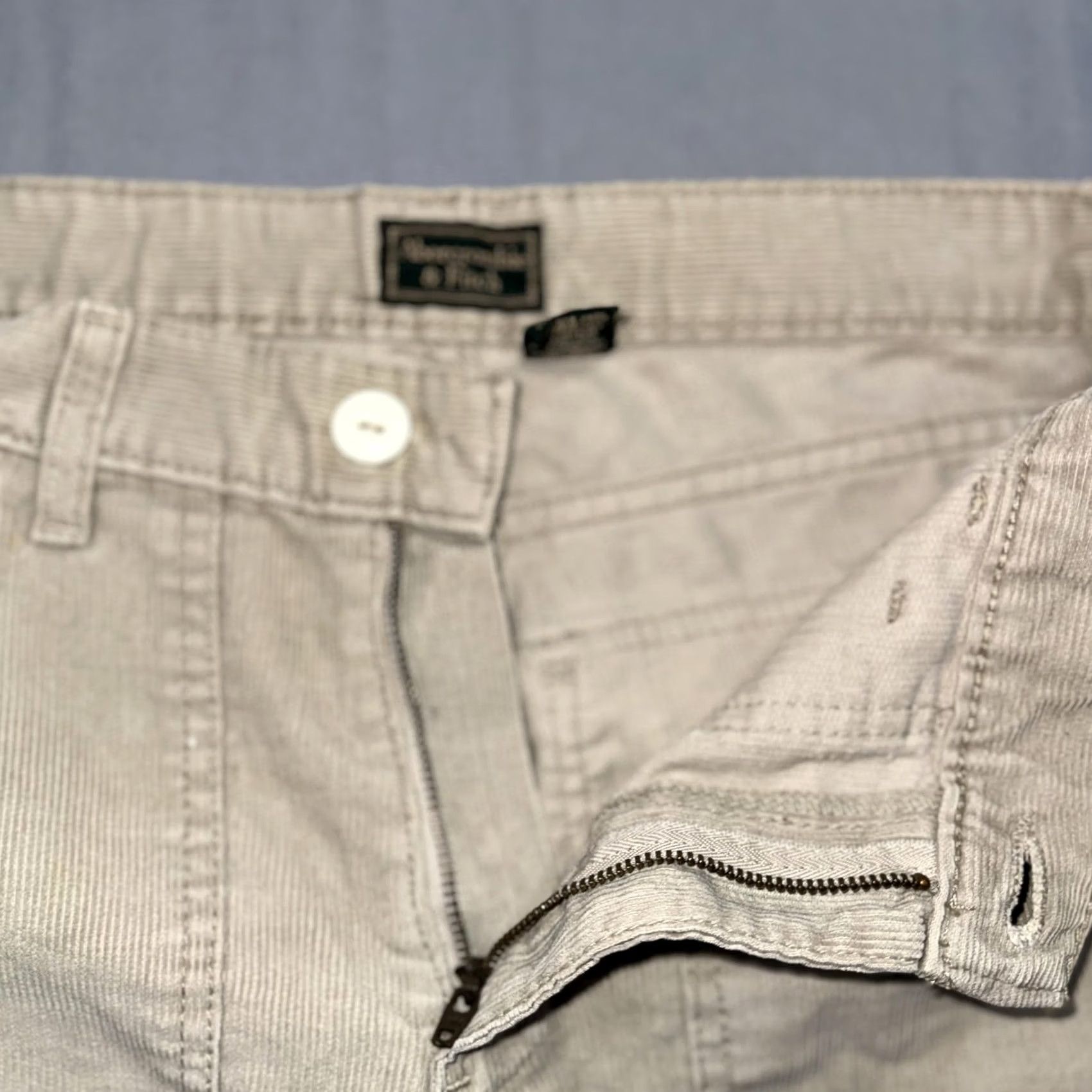 Abercrombie & Fitch VINTAGE Abercrombie & Fitch Pants Womens 2 Beige Corduroy Utility Made USA 90s Size 26" / US 2 / IT 38 - 6 Thumbnail