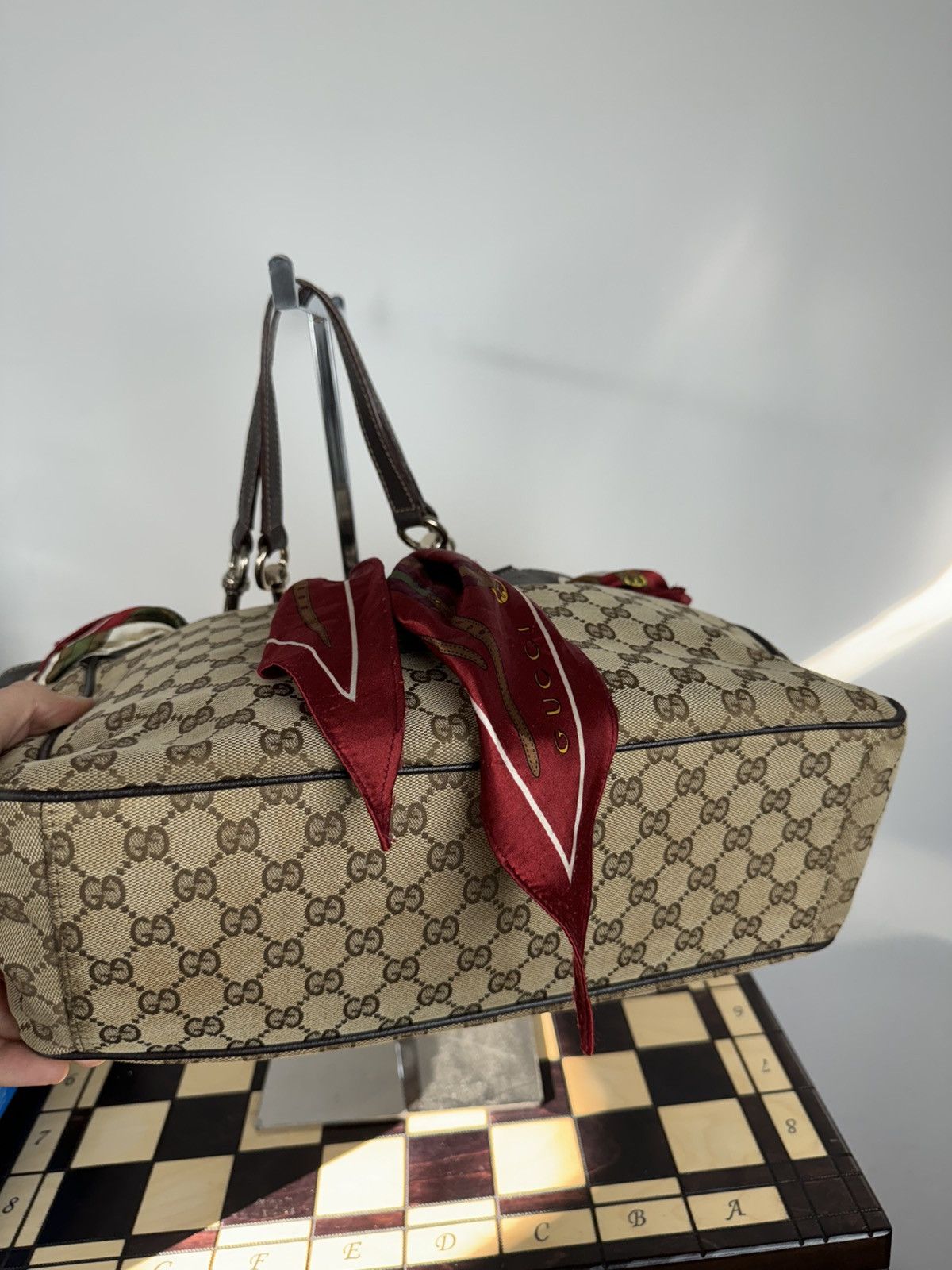 Gucci Vintage leather shoulder bag Gucci GG original luxury item Size ONE SIZE - 2 Thumbnail