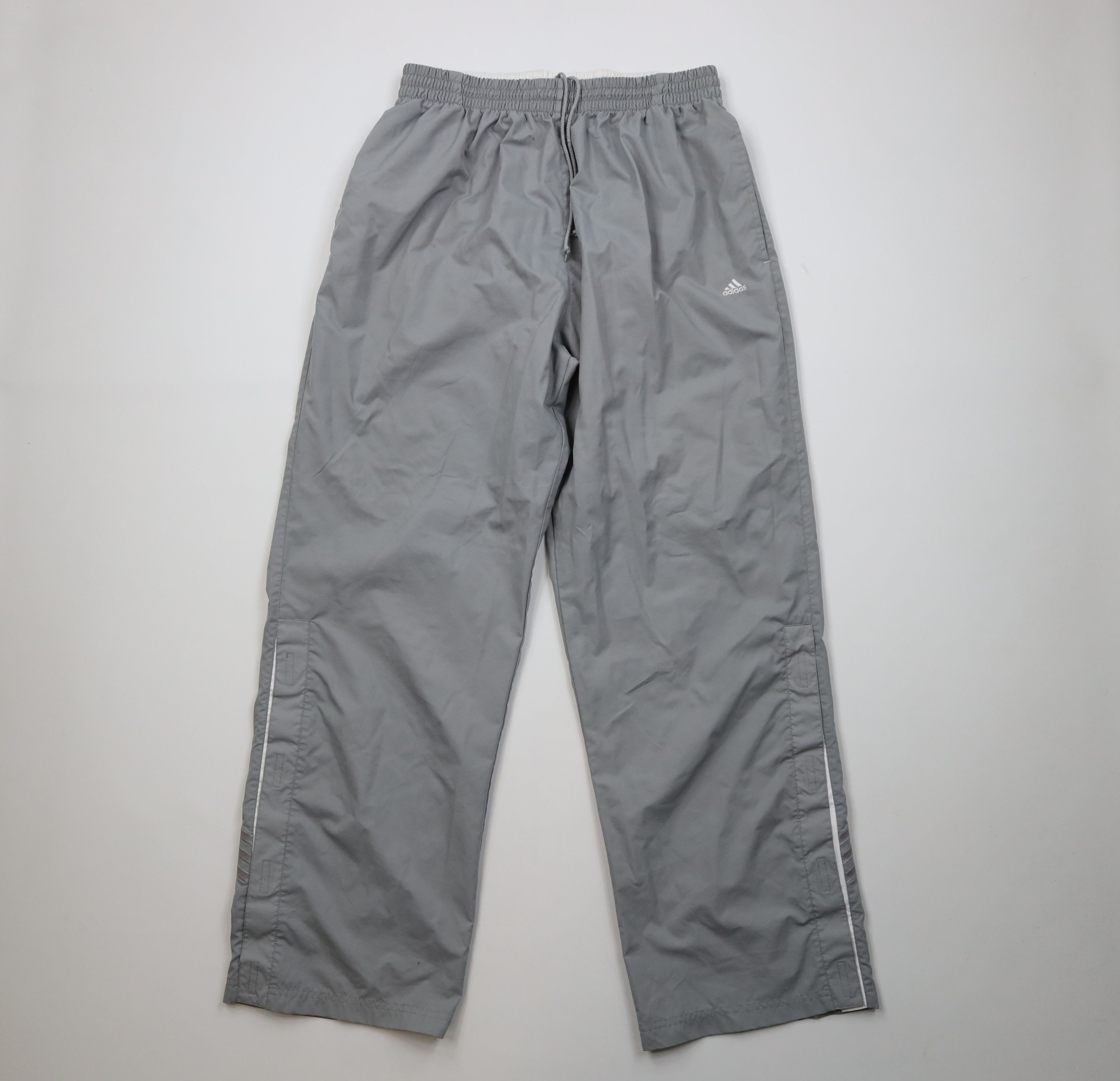 Adidas Vintage Y2K 2001 Adidas Wide Leg Windbreaker Pants Gray Size US 40 / EU 56 - 1 Thumbnail
