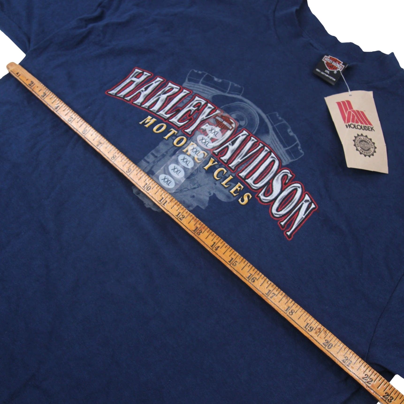 Harley Davidson VINTAGE Harley-Davidson Mens XXL Graphic T Shirt Blue NWT Size US XXL / EU 58 / 5 - 5 Thumbnail