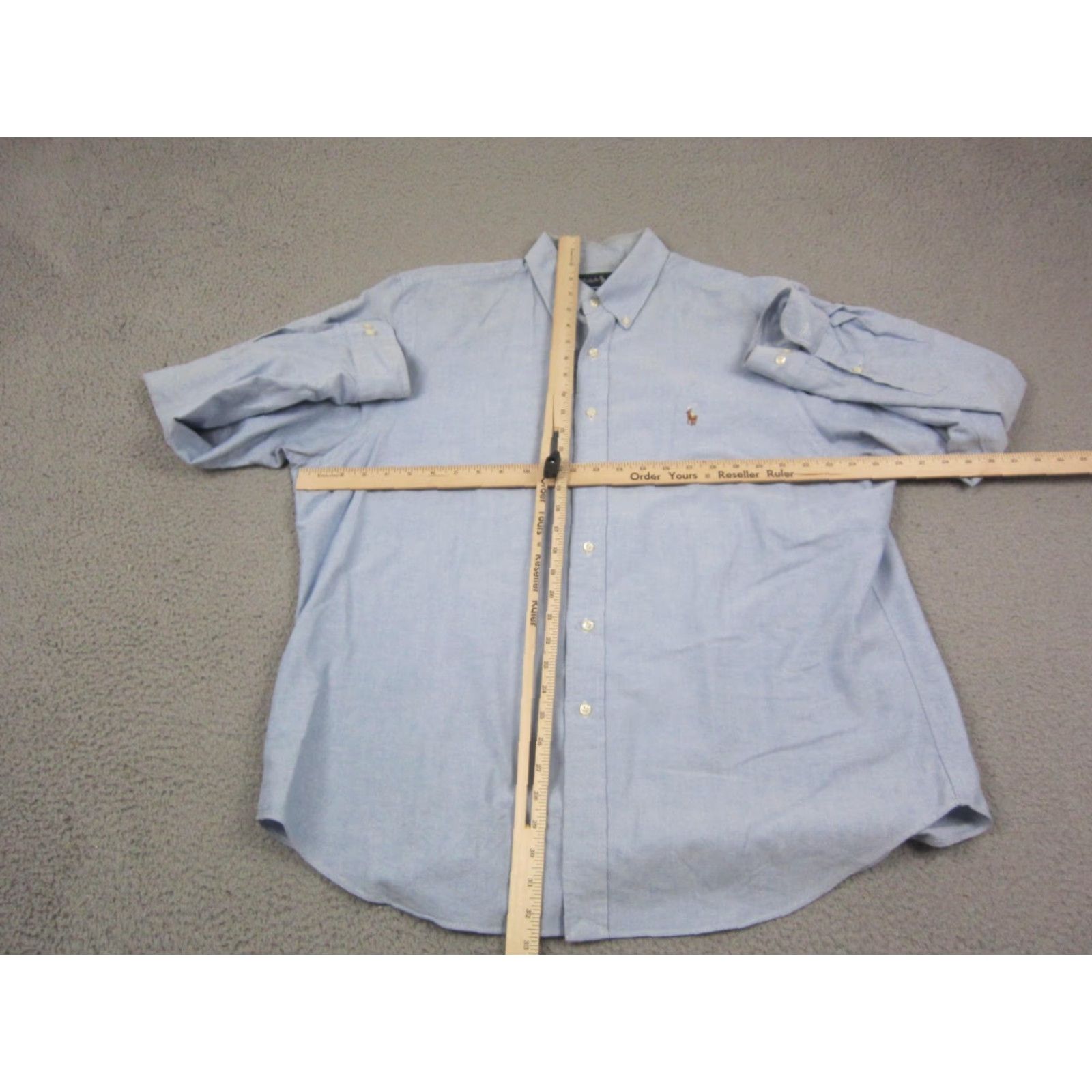 Ralph Lauren Ralph Lauren Shirt Button-Up XL Blue Patch Logo Mens 90s Vintage Polo Shirt 17/XL Button-Down 90s Classic Dad Preppy Casual Business Size US XL / EU 56 / 4 - 6 Thumbnail