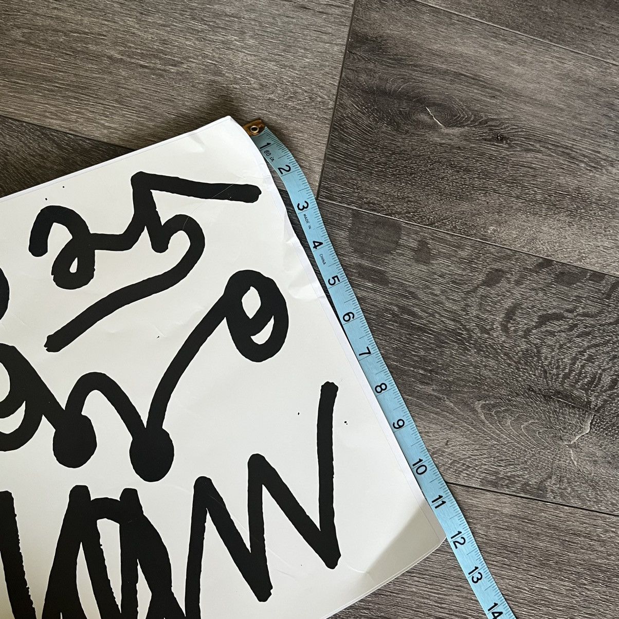 Asspizza Asspizza 2025 Large White and Black Sticker 12” x 12” Size ONE SIZE - 4 Thumbnail