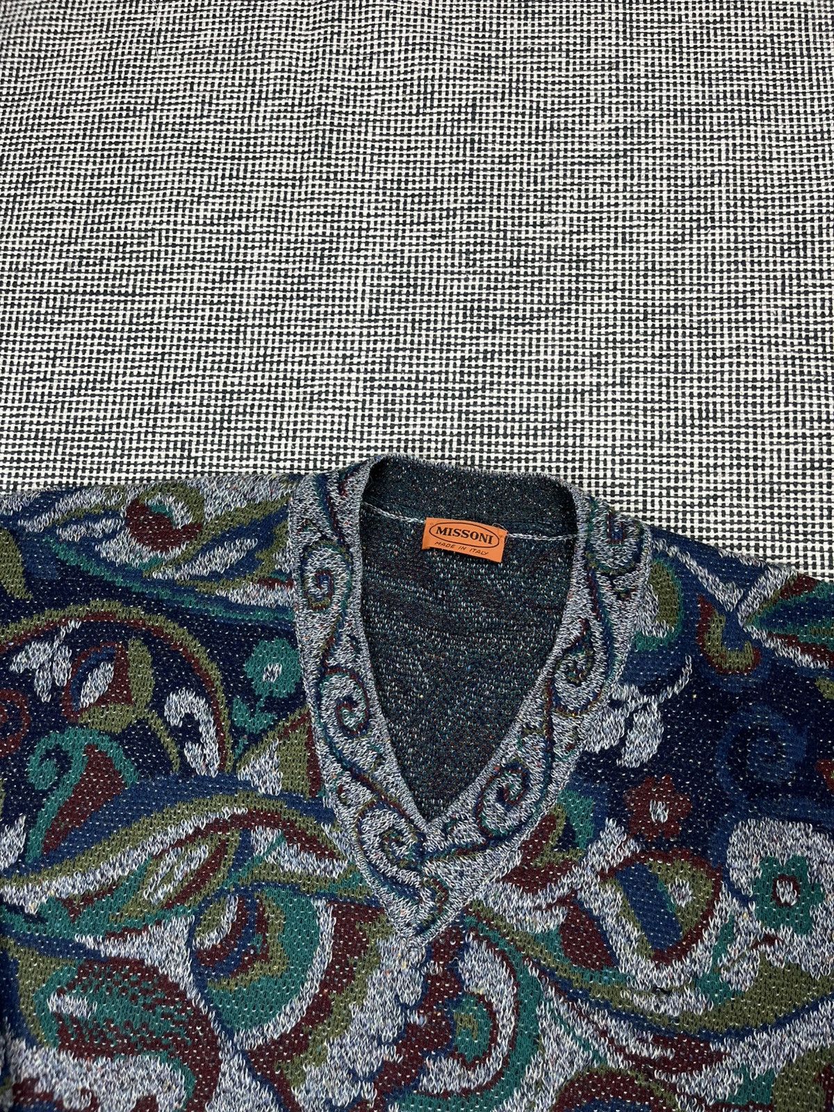 Missoni Vintage missoni crazy pattern knit wool sweater rare luxury Size US M / EU 48-50 / 2 - 6 Thumbnail