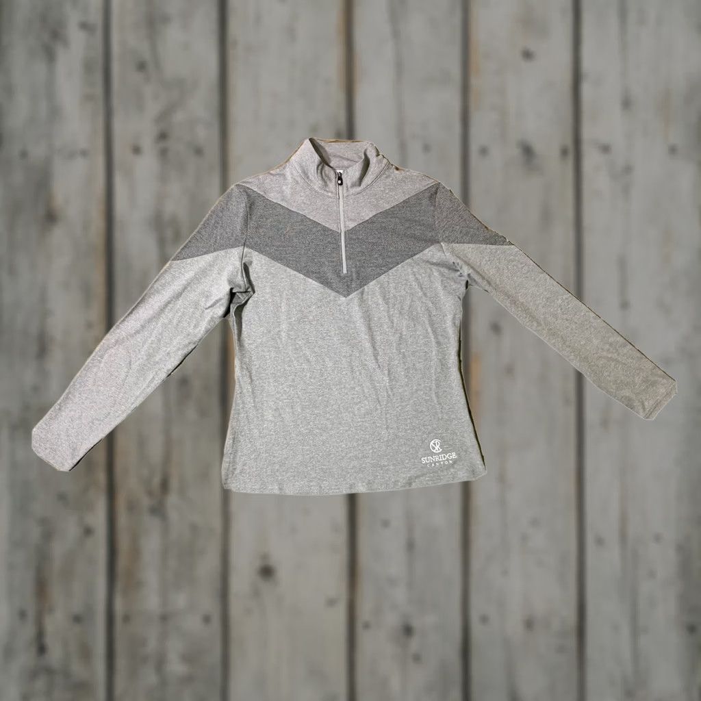 Footjoy FootJoy Womens Gray Golf Pullover Small 1/4 Zip Size S / US 4 / IT 40 - 1 Thumbnail