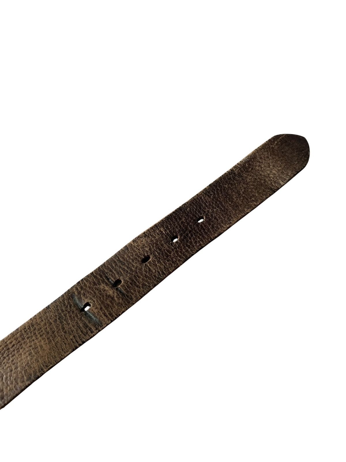 Tornado Mart 2000s Tornado Mart Patina Leather Belt Size 30 - 11 Thumbnail
