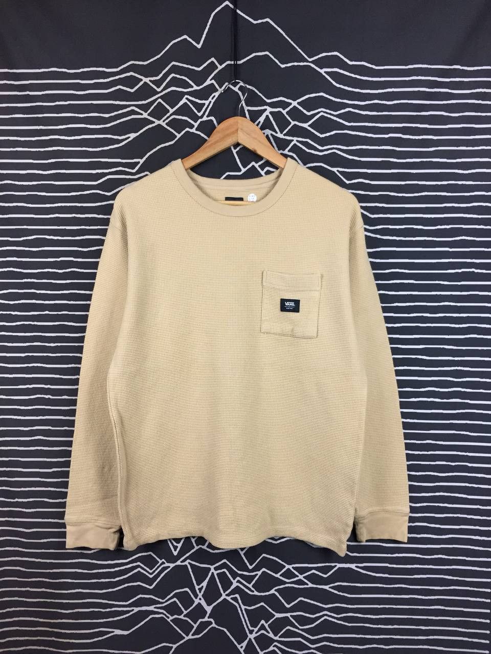 Vans Vans Off The Wall Waffle Knit Classic Fit Long Sleeve Tee Size US M / EU 48-50 / 2 - 2 Thumbnail