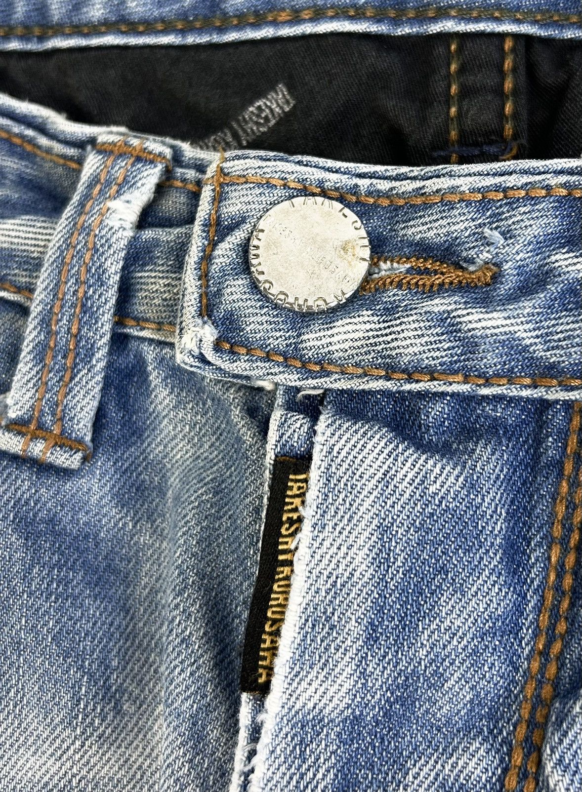 Takeshy Kurosawa Takeshy Kurosawa Distressed Vintage Japan Wash Jeans Y2K Size US 34 / EU 50 - 12 Thumbnail
