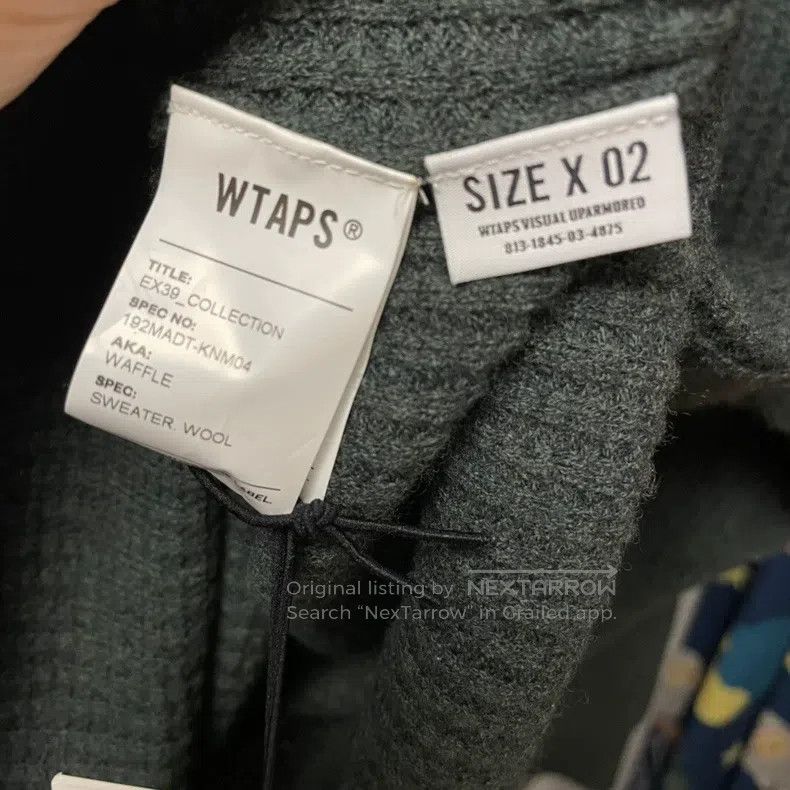 Wtaps Wtaps Waffle knit sweater green Size US M / EU 48-50 / 2 - 4 Thumbnail