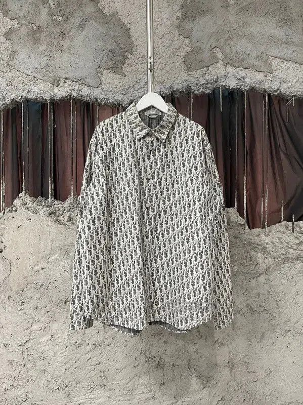 Dior Dior Multi-Color Cotton Long Sleeve Shirt . Size US M / EU 48-50 / 2 - 1 Thumbnail