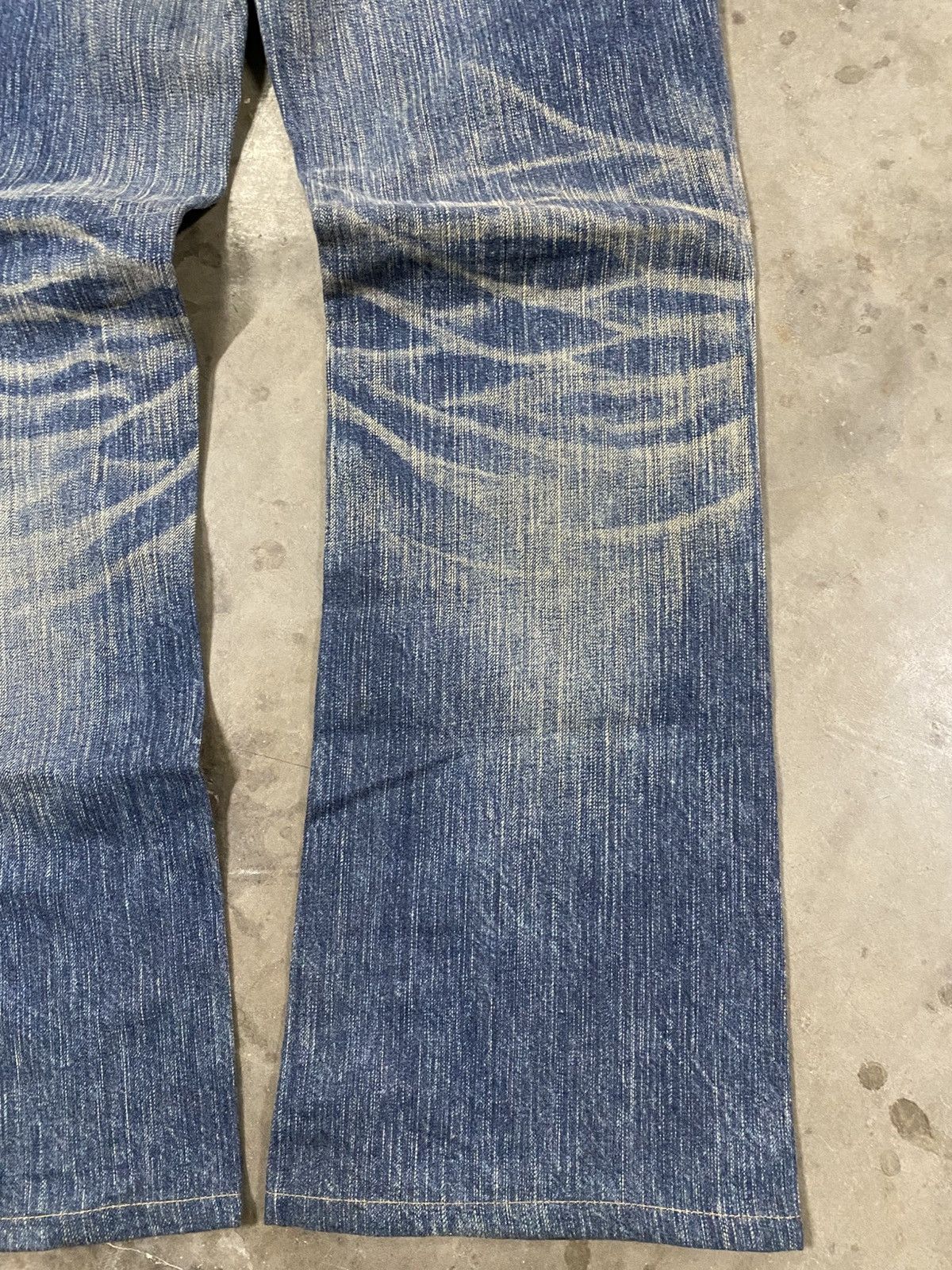 Edwin × Hysteric Glamour × If Six Was Nine Flare Jeans Japanese Edwin XVS Distressed @262 Size US 32 / EU 48 - 4 Thumbnail