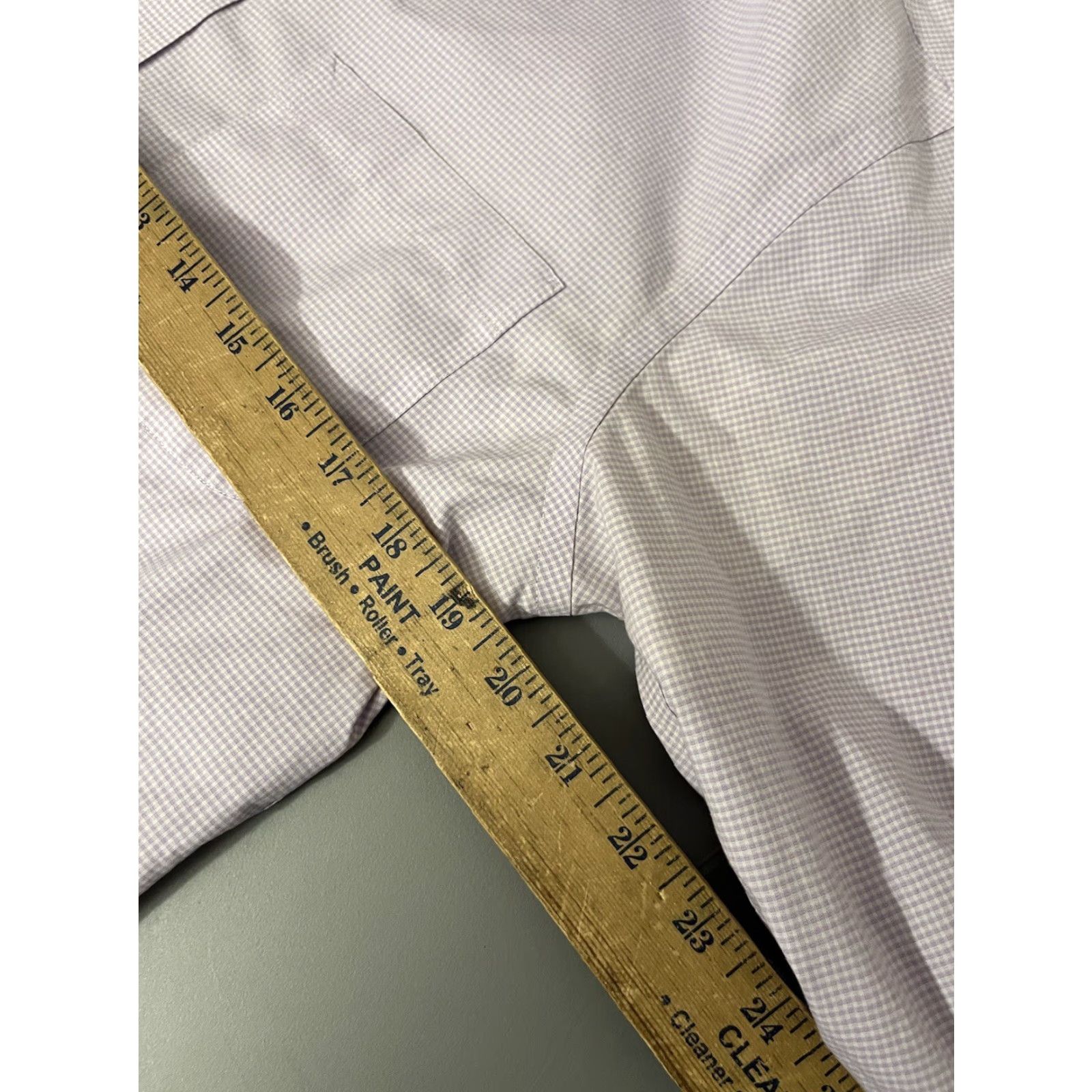 Jos. A. Bank Jos. A. Bank Purple Long Sleeve Button-Up Shirt Mens 15.5 Slim Fit Gingham Travel Casual Size US M / EU 48-50 / 2 - 5 Thumbnail
