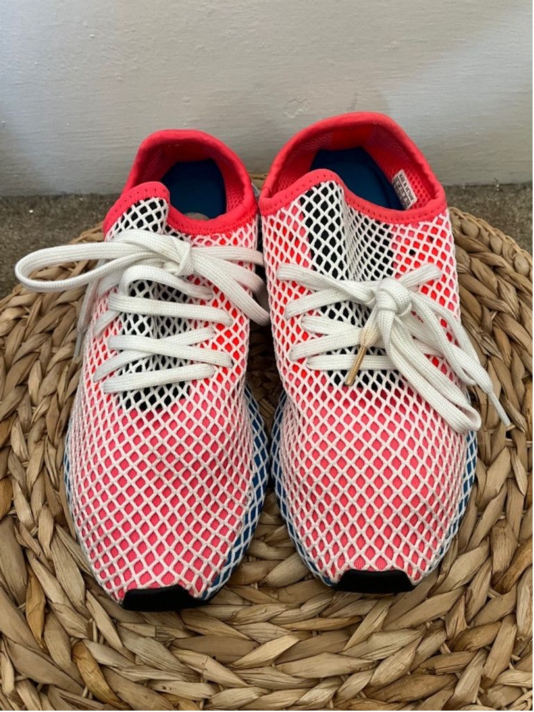 Adidas Adidas Deerupt Runner Running Shoes Size 8 CQ2624 Red mesh Grailed