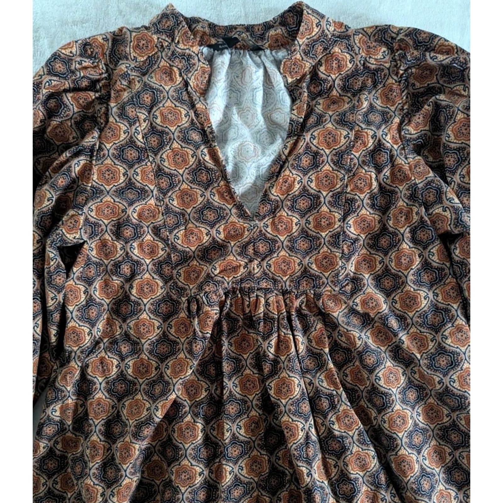 Banana Republic VINTAGE Banana Republic Corduroy Dress Sz XS Boho Retro 70's Hippie Long Sleeve Womens Size XS / US 0-2 / IT 36-38 - 7 Thumbnail