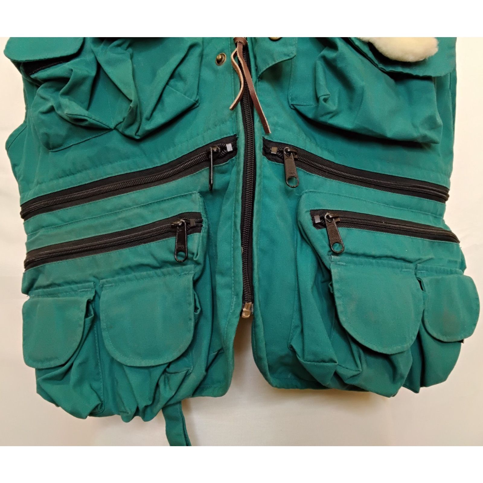 Cabelas Cabela's Fly Fishing Utility Vest Men's M Teal Cargo Pockets Size US M / EU 48-50 / 2 - 6 Thumbnail