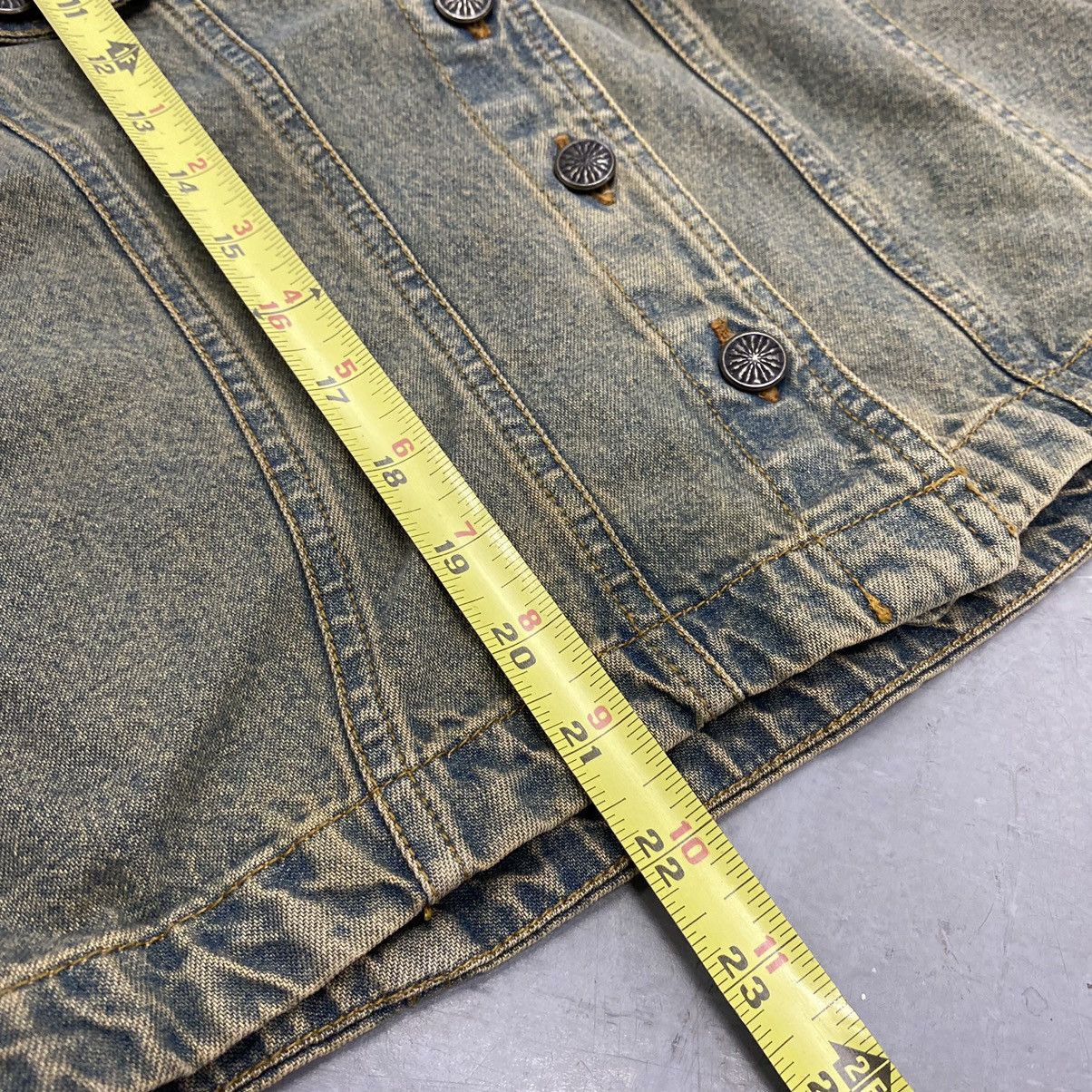 Japanese Brand × Kapital × Vintage Vtg 80s 90s Gordon & James Embroidered Damask Denim Jacket Size M / US 6-8 / IT 42-44 - 3 Thumbnail