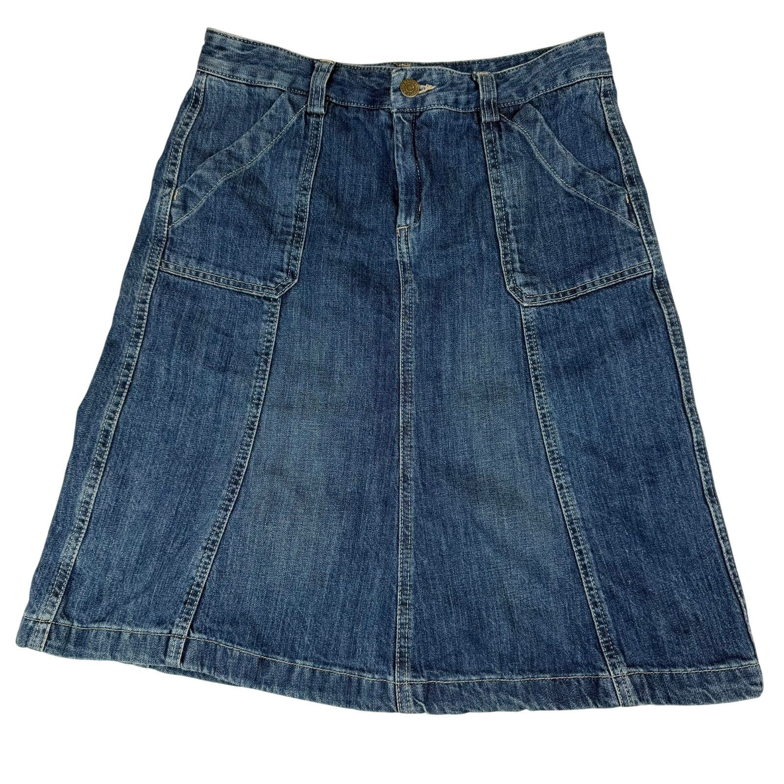 Eddie Bauer Vintage Eddie Bauer Denim Jean Skirt - Size 4 Size 27" / US 4 / IT 40 - 1 Thumbnail