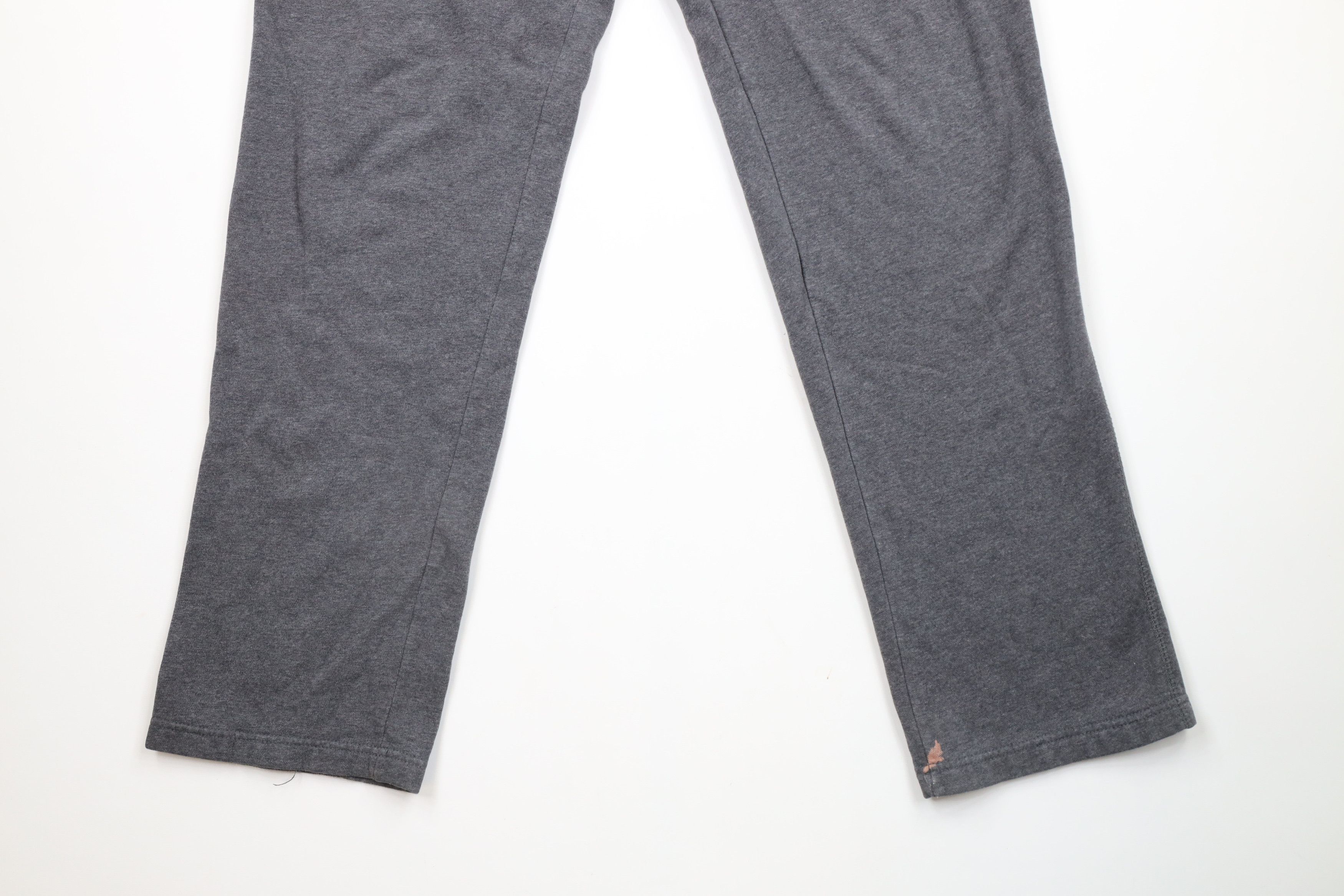 Nike × Vintage Vintage Nike Mini Swoosh Wide Leg Sweatpants Heather Gray Size US 34 / EU 50 - 4 Thumbnail