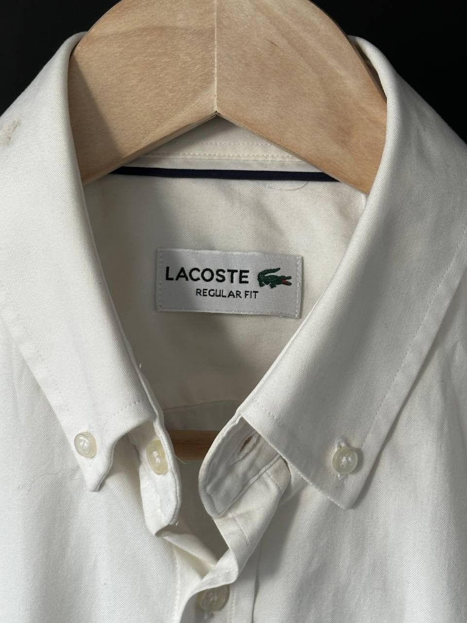 Designer × Lacoste Lacoste White Oxford Casual Shirt Size US M / EU 48-50 / 2 - 5 Thumbnail