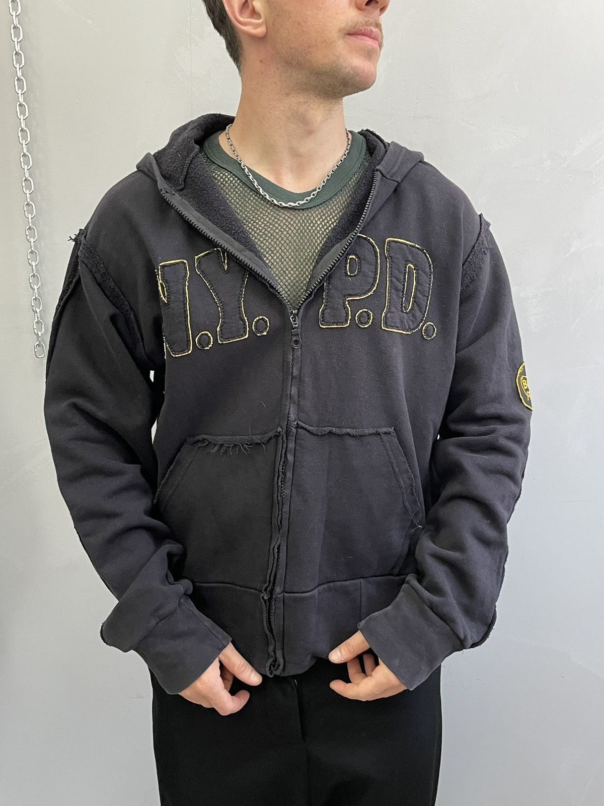Diesel Vintage lgb style Police N.Y.P.D. Boxy hoodie y2k Size US L / EU 52-54 / 3 - 1 Thumbnail