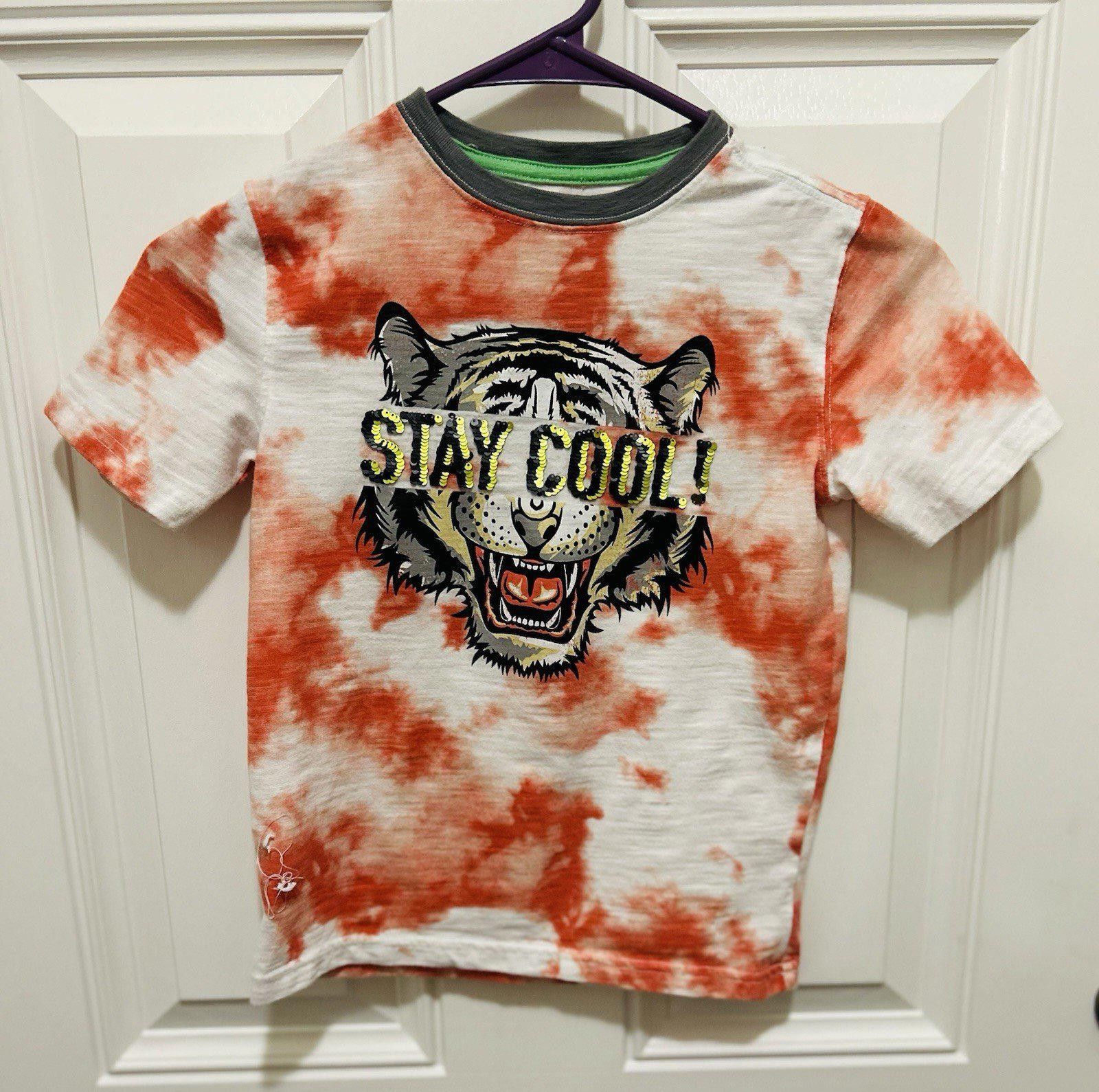 Designer COOL! Tiger Tee With Reversible Sequins Kids’ Size 6-7 Size US S / EU 44-46 / 1 - 1 Thumbnail