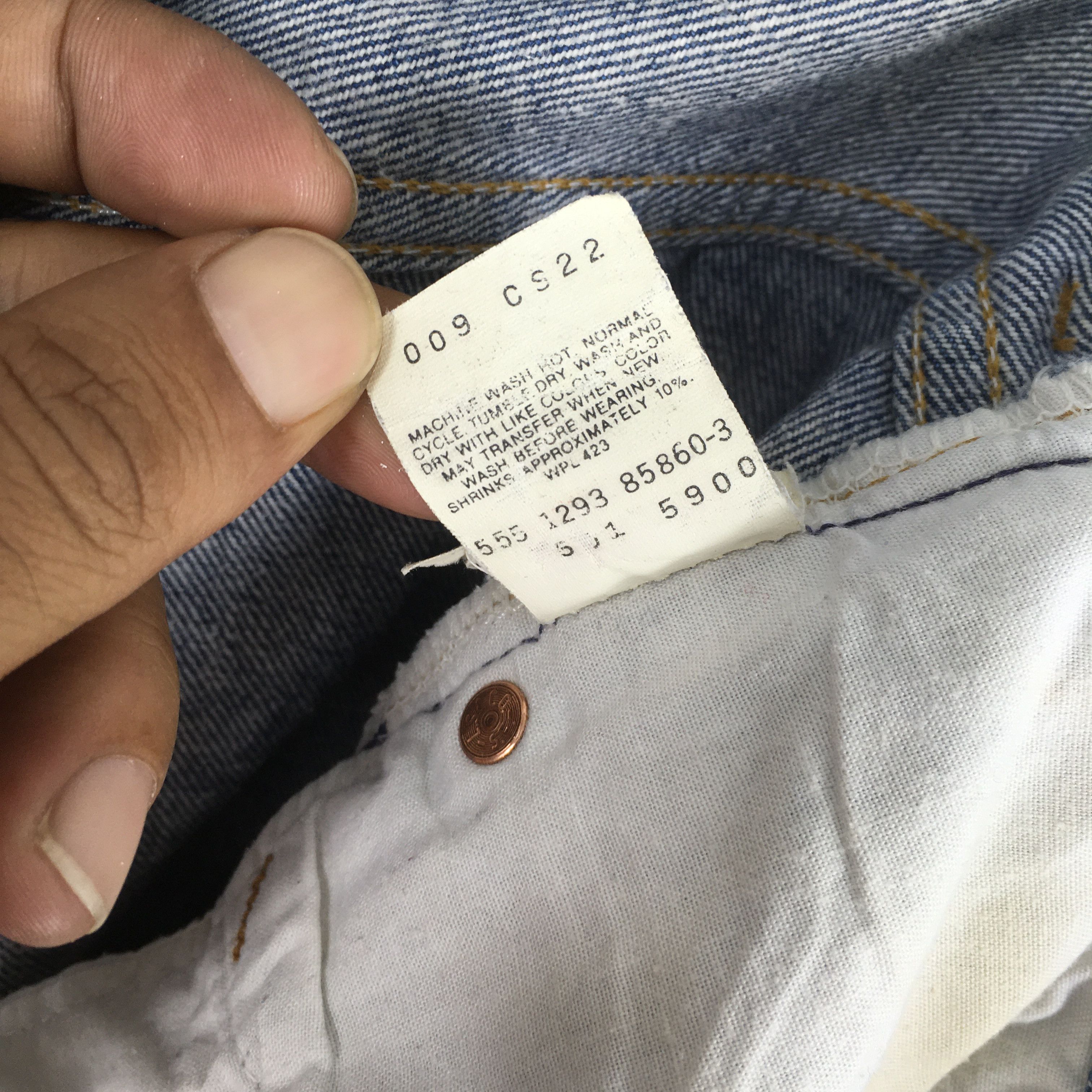 Levi's Size 30x31 Vintage 90s Levi's 501 Faded Blue Jeans S268 Size US 30 / EU 46 - 13 Thumbnail