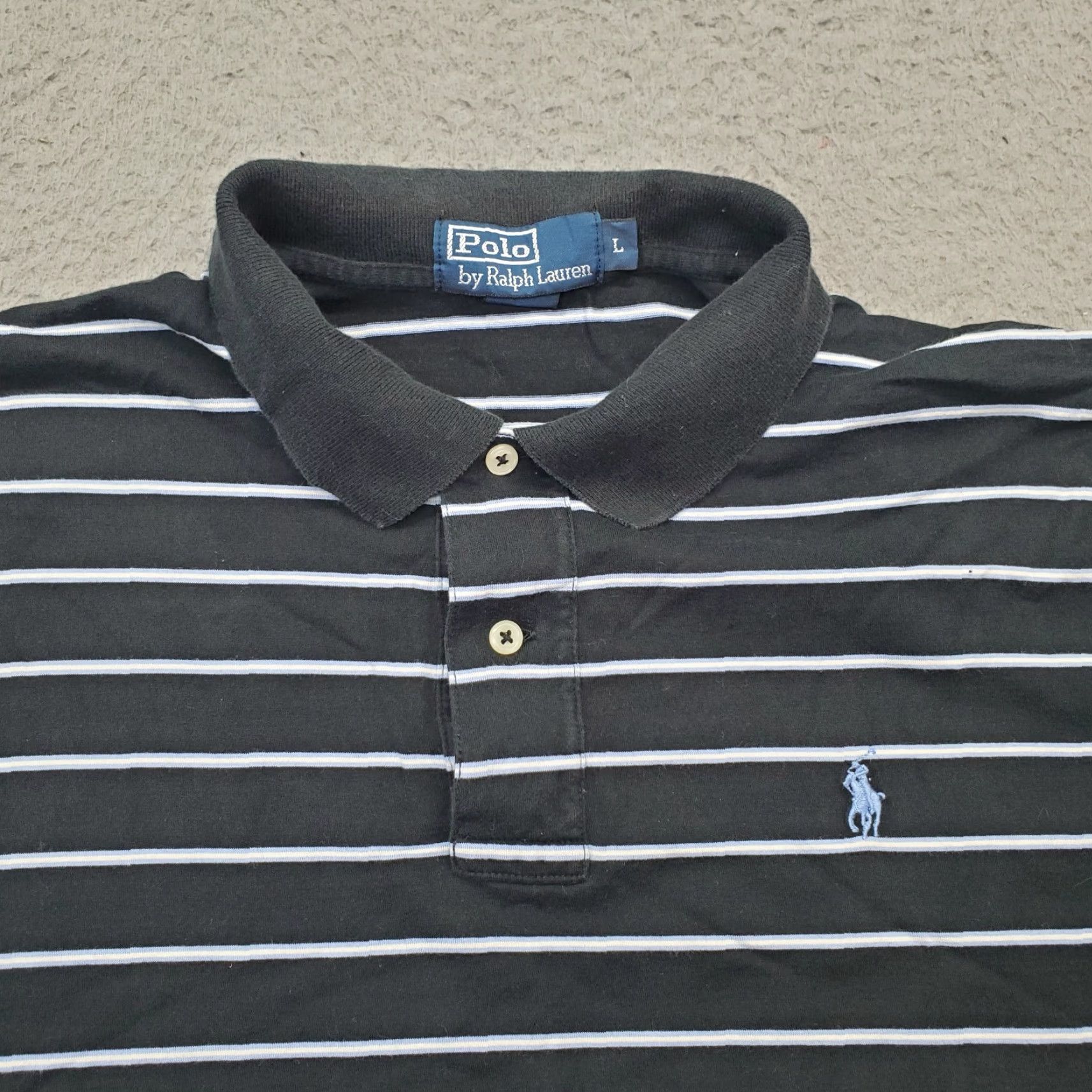 Polo Ralph Lauren Polo Ralph Lauren Polo Shirt Mens L Multi Striped High Low Slit Pony Logo Size US L / EU 52-54 / 3 - 5 Thumbnail
