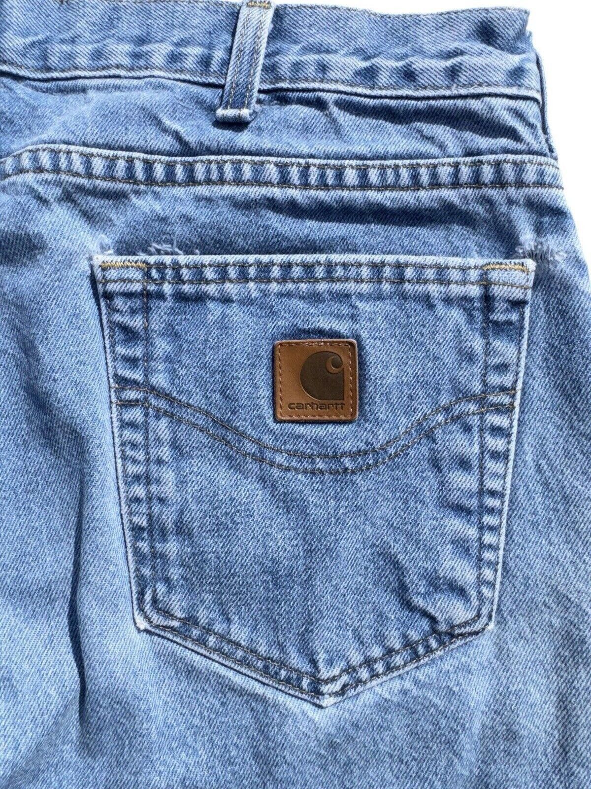 Carhartt Vintage Carhartt Blue Wash Relaxed Fit Jeans 36x30 Size US 36 / EU 52 - 7 Thumbnail
