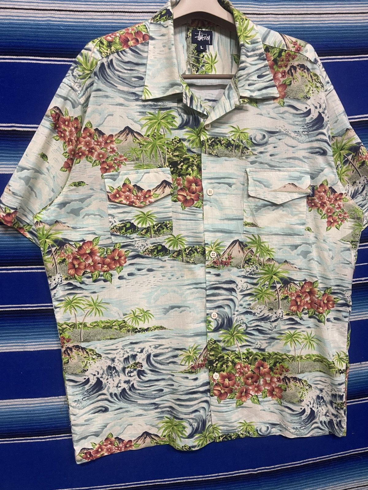 Vintage Stüssy Hawaiian rayon shirt