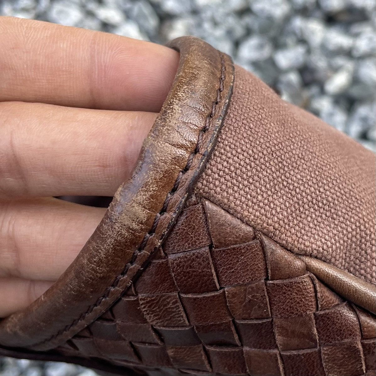 Designer × Japanese Brand Vintage BEAU DESSIN S.A Small Woven Leather Bag Size ONE SIZE - 9 Thumbnail