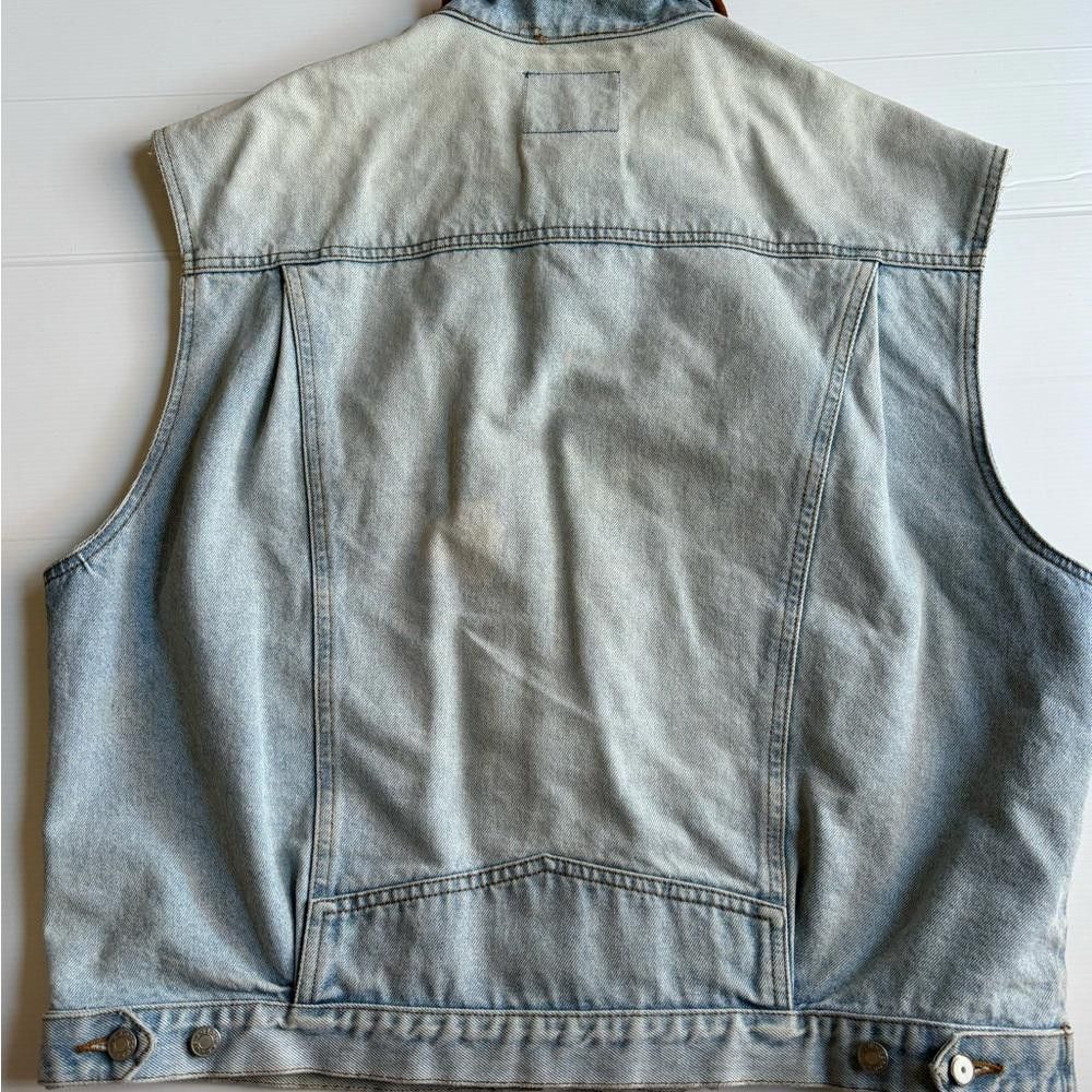 Designer Vintage 1990’s Blue Rodeo Denim Vest Size L / US 10 / IT 46 - 2 Thumbnail