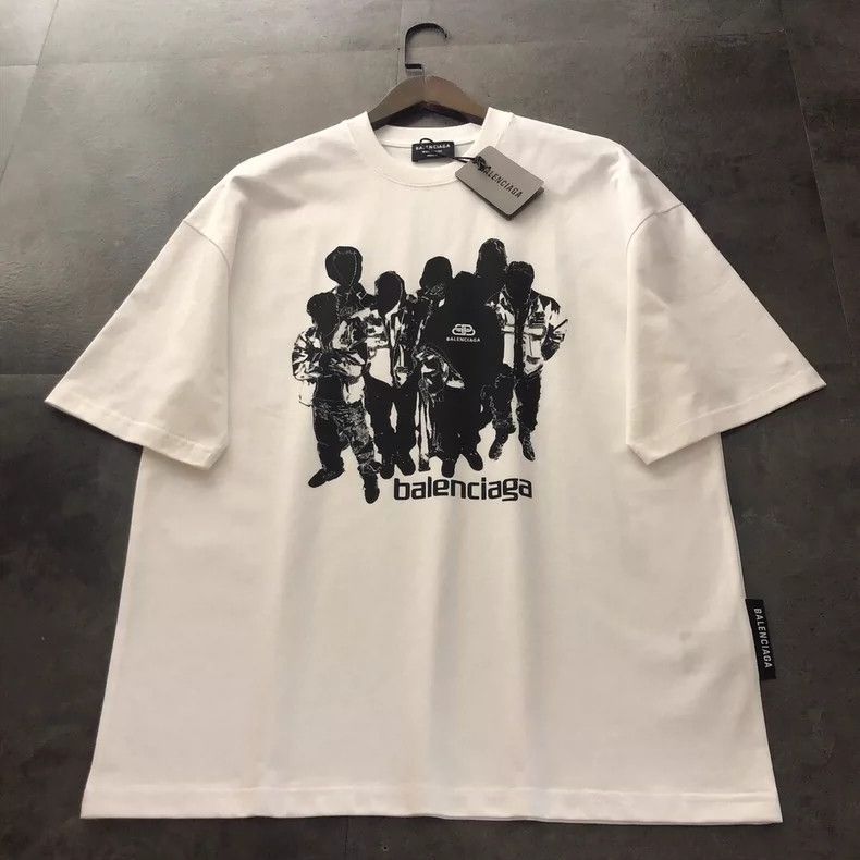 Balenciaga Men's Casual Short Sleeve T-Shirt Balenciaga-dmc Size US M / EU 48-50 / 2 - 1 Thumbnail