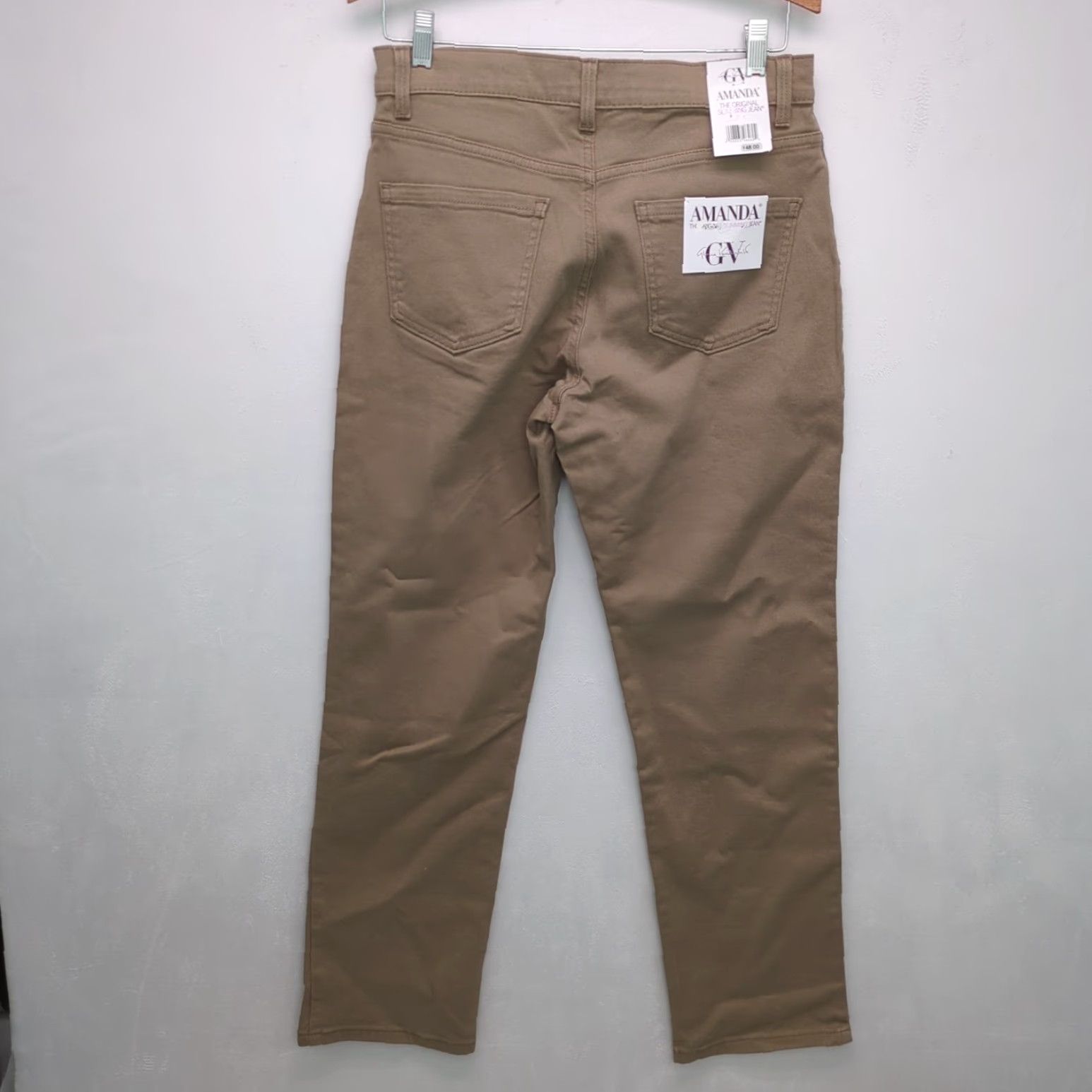 Gloria Vanderbilt Gloria Vanderbilt Amanda Slimming Jeans Pants Beige Size 8s Womens Size 30" / US 8 / IT 44 - 2 Thumbnail