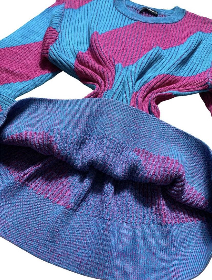 Issey Miyake ISSEY MIYAKE KNITWEAR MAGENTA BLUE COLORBLOCK Size M / US 6-8 / IT 42-44 - 8 Thumbnail