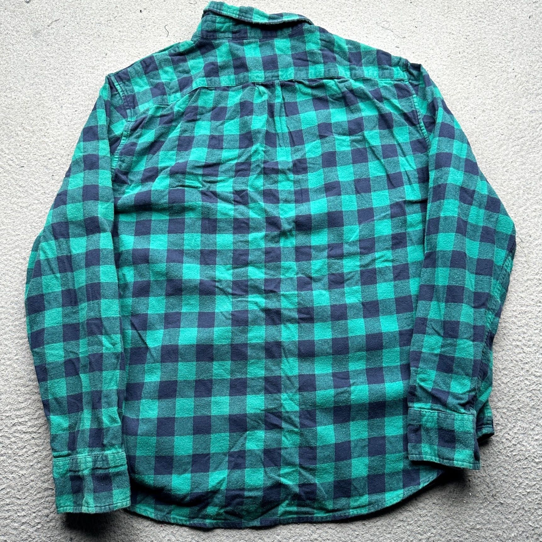 J.Crew J.CREW Plaid Shirt Men XL Long Sleeve Button-Up Flannel Green Blue Check Pocket Casual Shirt Mens XL Size US XL / EU 56 / 4 - 6 Thumbnail