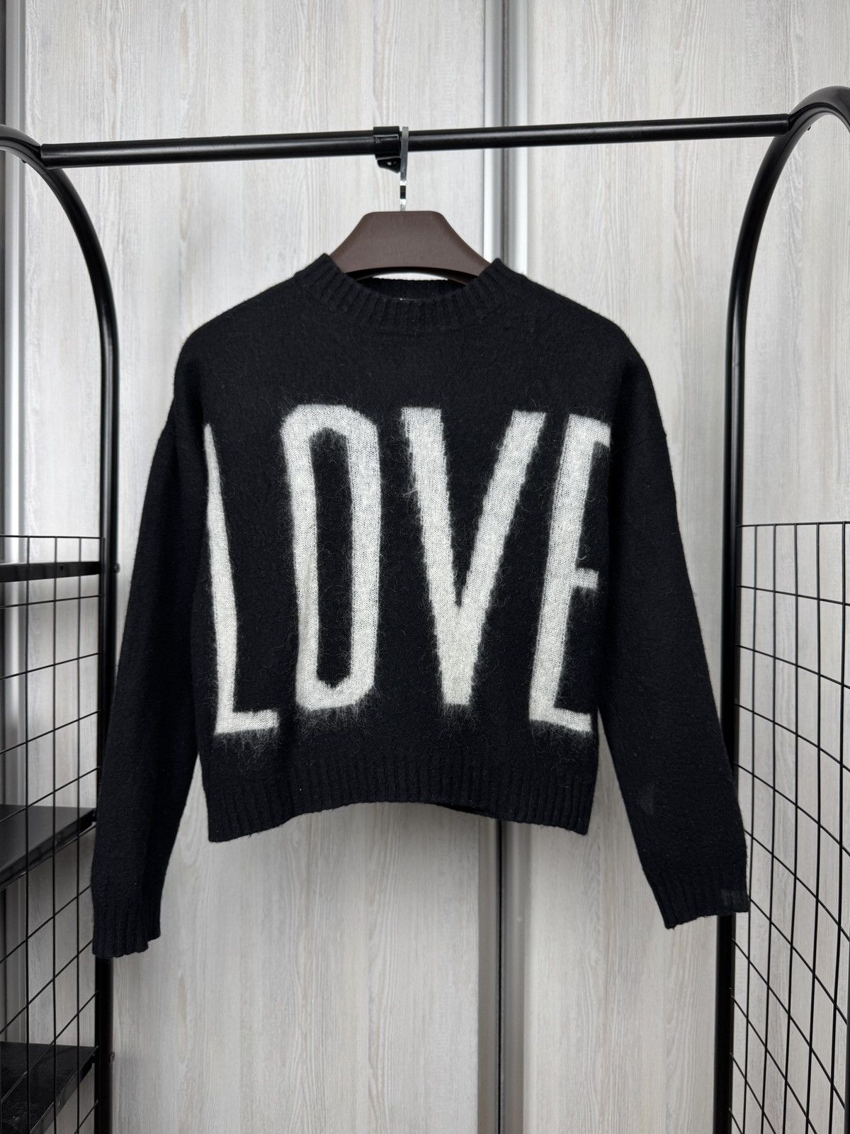 Dondup Dondup “LOVE” big logo wool cashmere mohair sweater Size XS / US 0-2 / IT 36-38 - 1 Thumbnail
