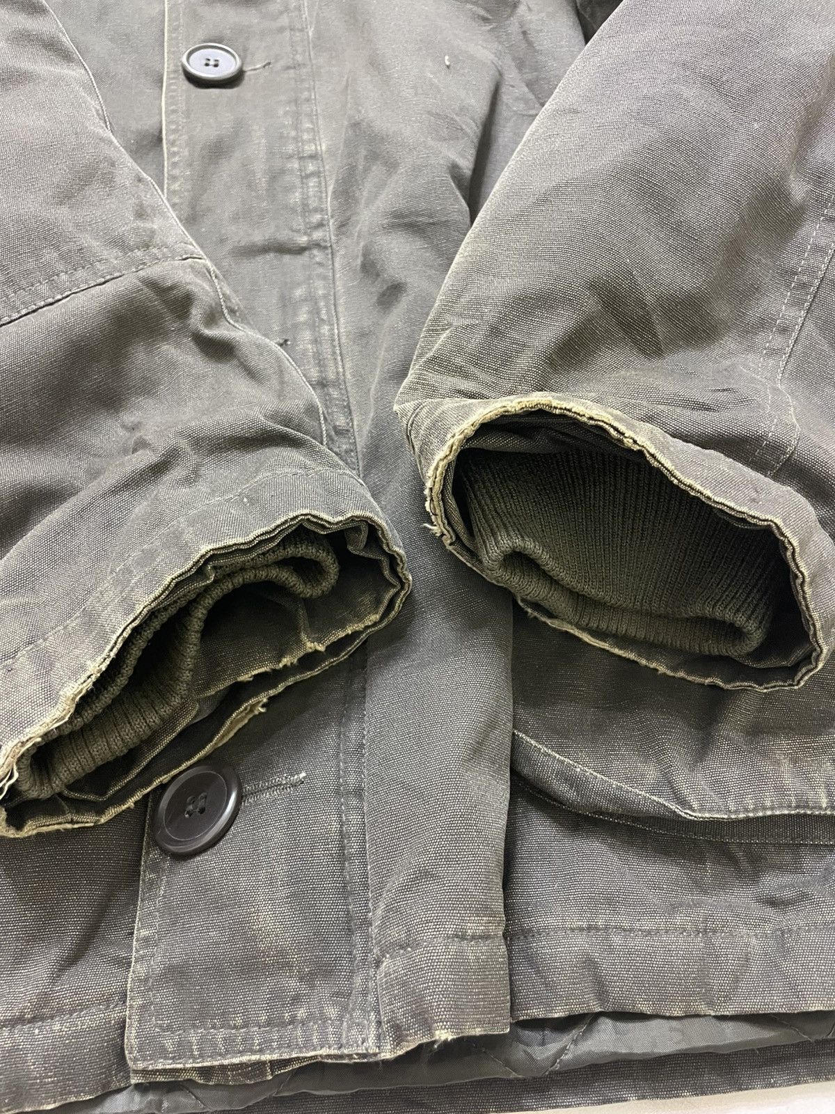 Le Grande Bleu (L.G.B.) 💥Vintage Woolrich Distressed Faux Fur Parka Hooded Jacket Size US M / EU 48-50 / 2 - 7 Thumbnail
