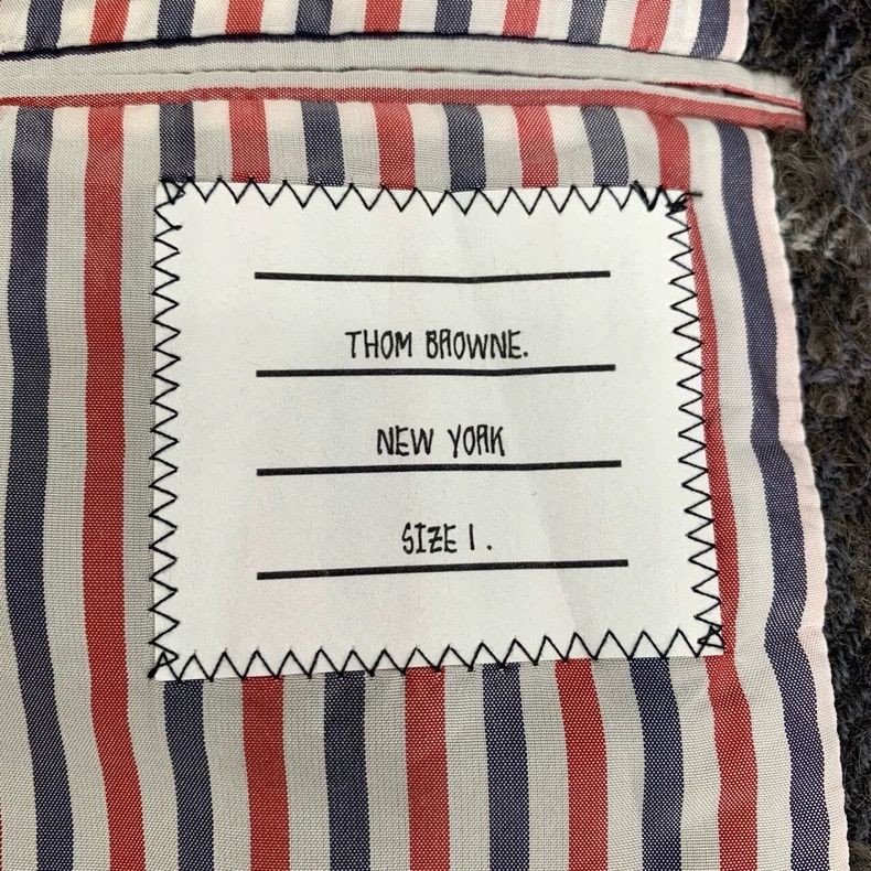 Thom Browne Thom Browne Destructive wind black and gray lapel plaid woo Size US XS / EU 42 / 0 - 7 Thumbnail