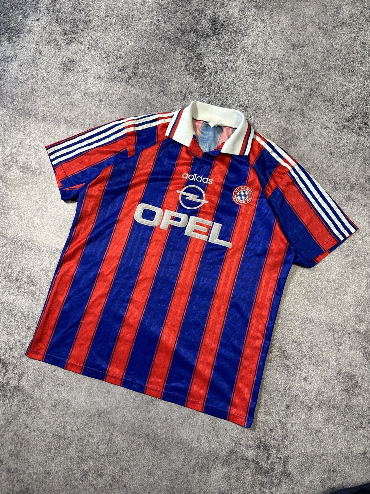 Adidas × Vintage Vintage Adidas Bayern Munich Opel Soccer Jersey Blokecore XL Size US XL / EU 56 / 4 - 1 Thumbnail