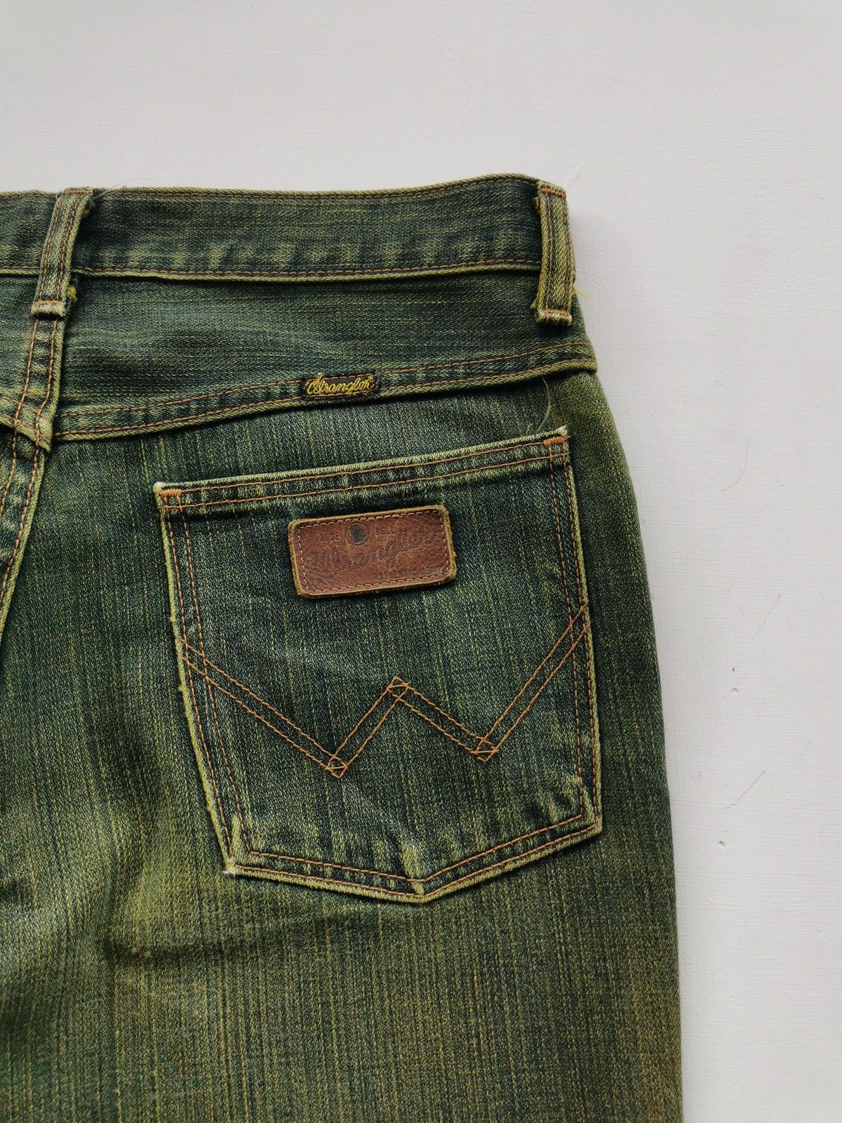 Wrangler Green Denim Vintage Wrangler Bootcut Jeans Size 28" / US 6 / IT 42 - 8 Thumbnail